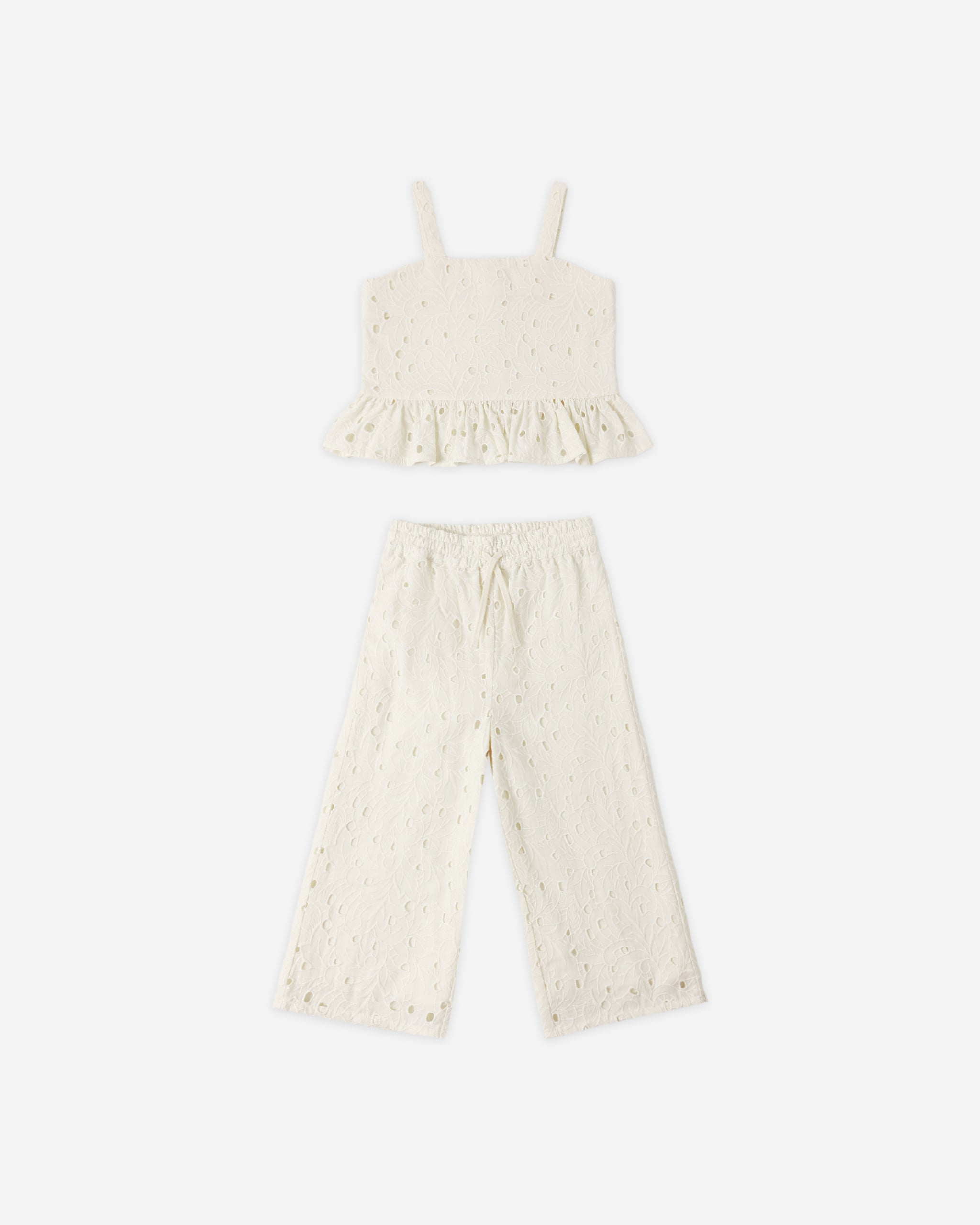 Kayli Set Ivory - Rylee + Cru | Kids Clothes | Trendy Baby Clothes | Modern Infant Outfits |