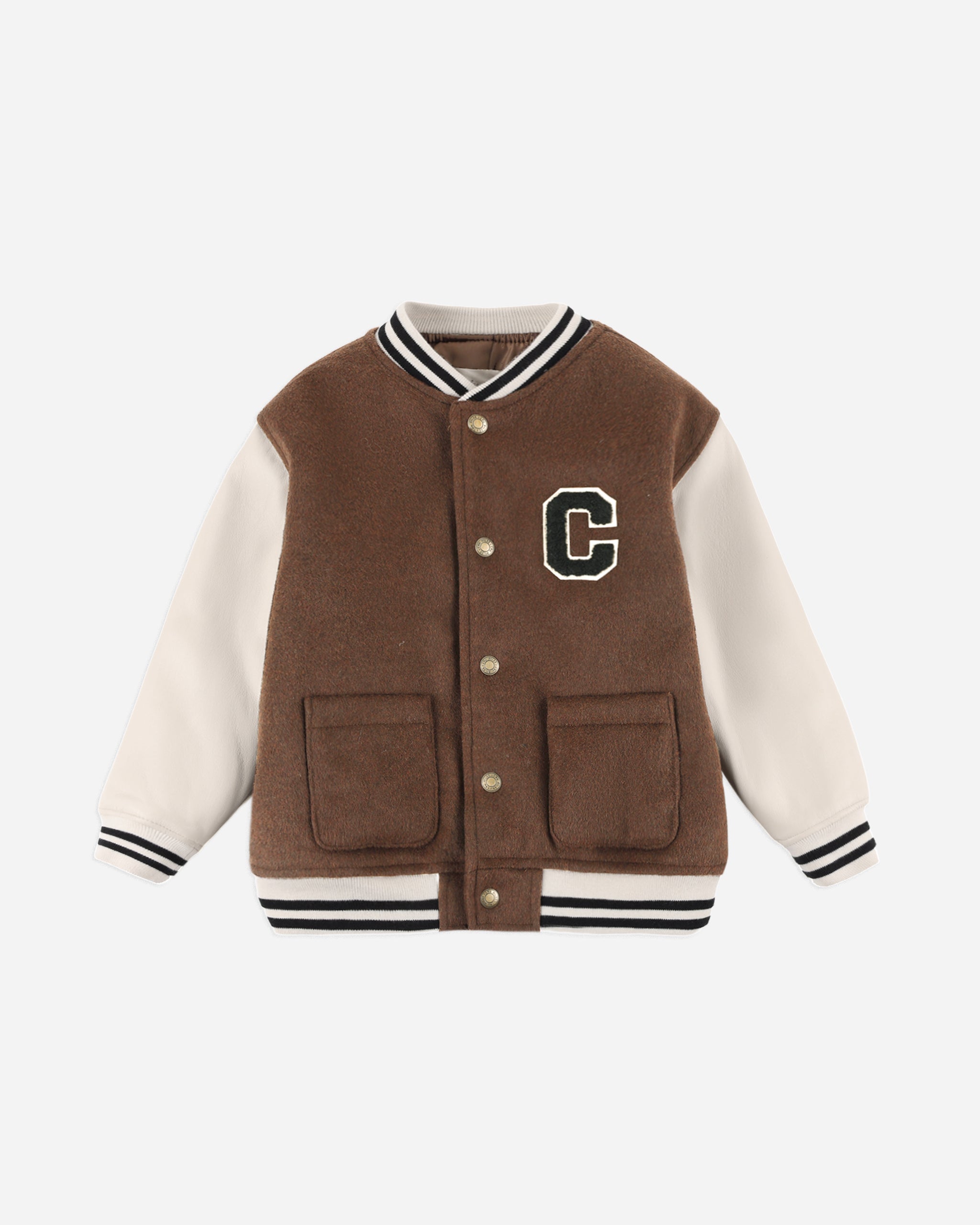 Varsity Jacket || Brown