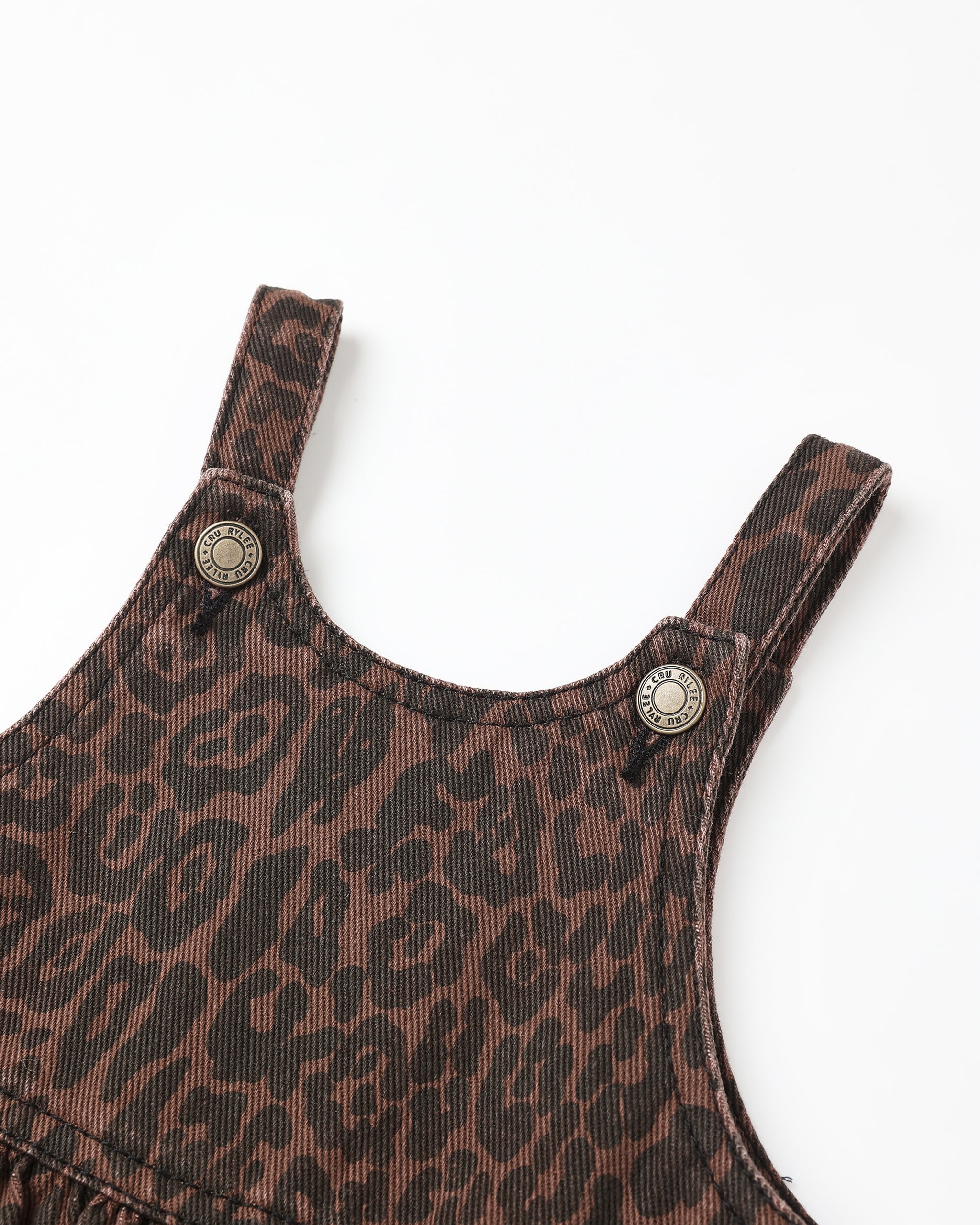 Wide Leg Overall || Leopard