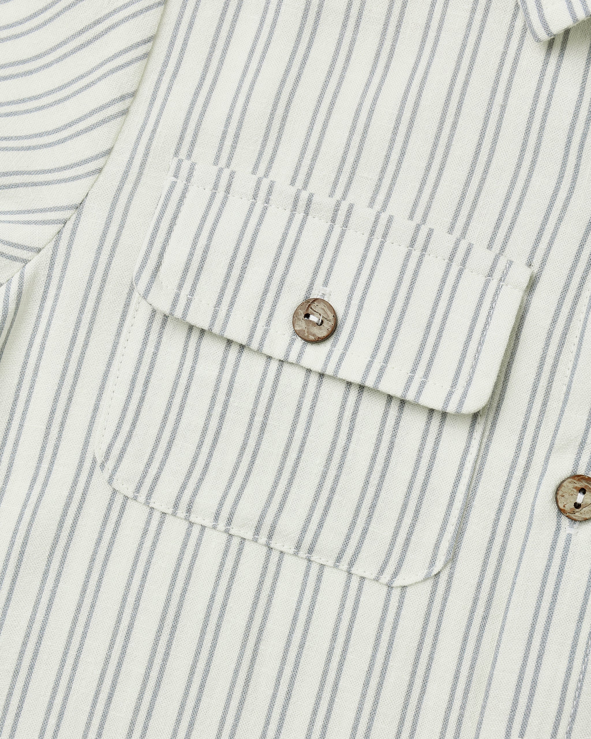 Collared Shirt || Railroad Stripe