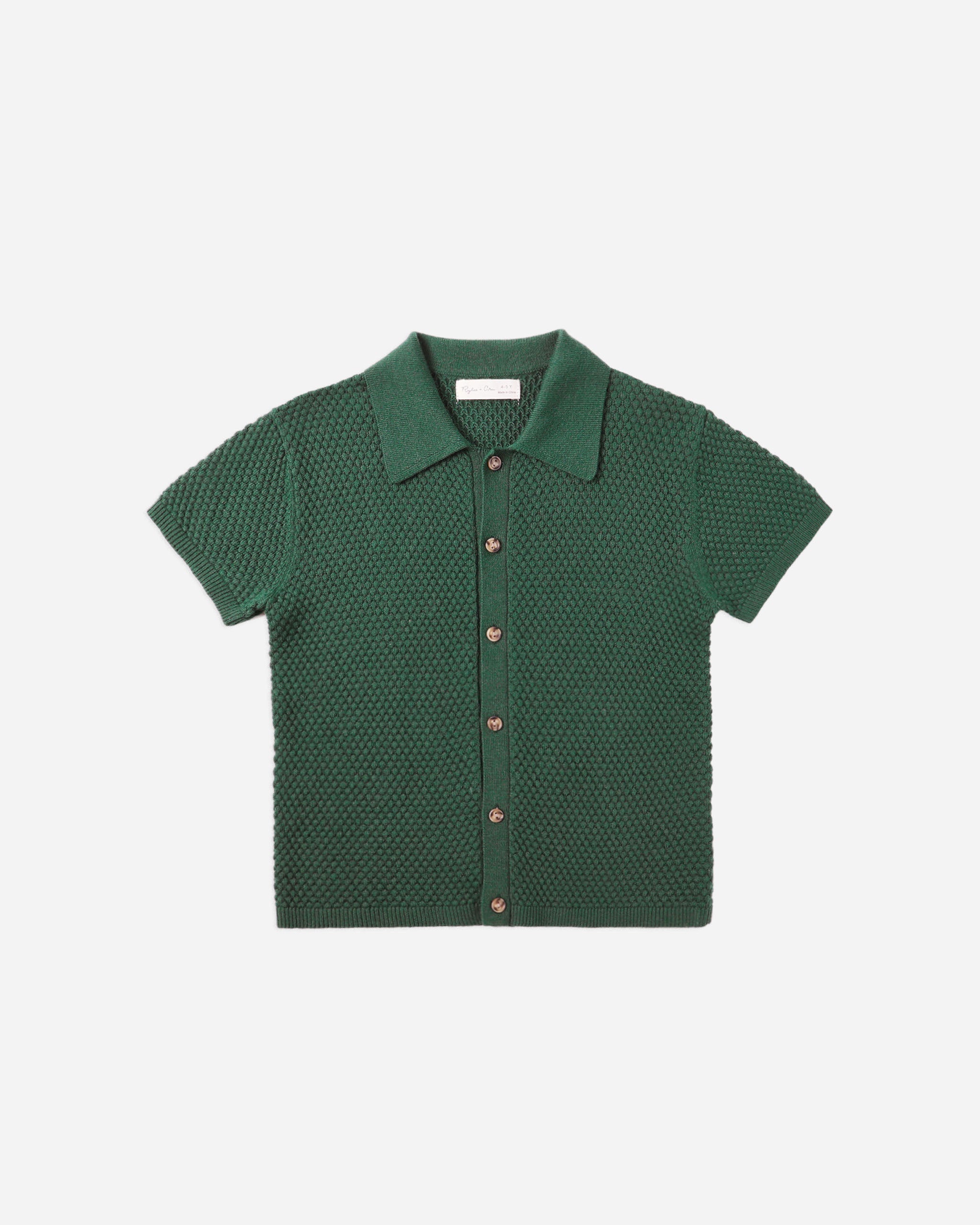 Aiden Polo || Green - Rylee + Cru | Kids Clothes | Trendy Baby Clothes | Modern Infant Outfits |