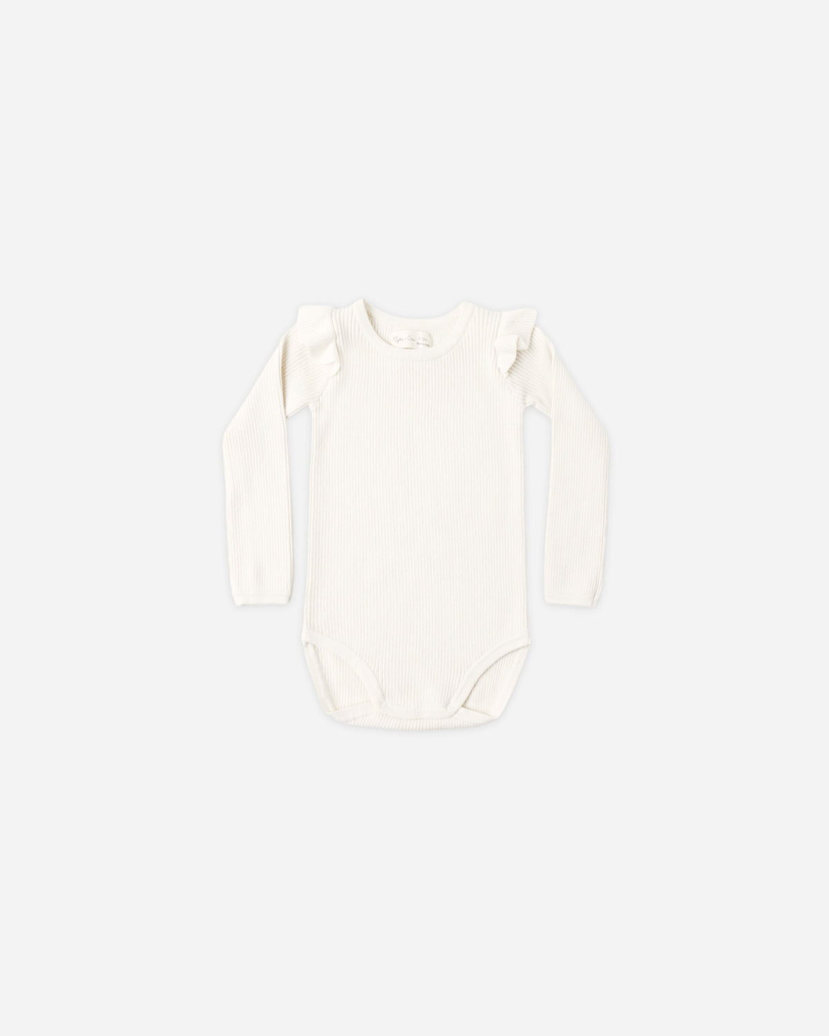 Shoulder Ruffle Bodysuit Natural
