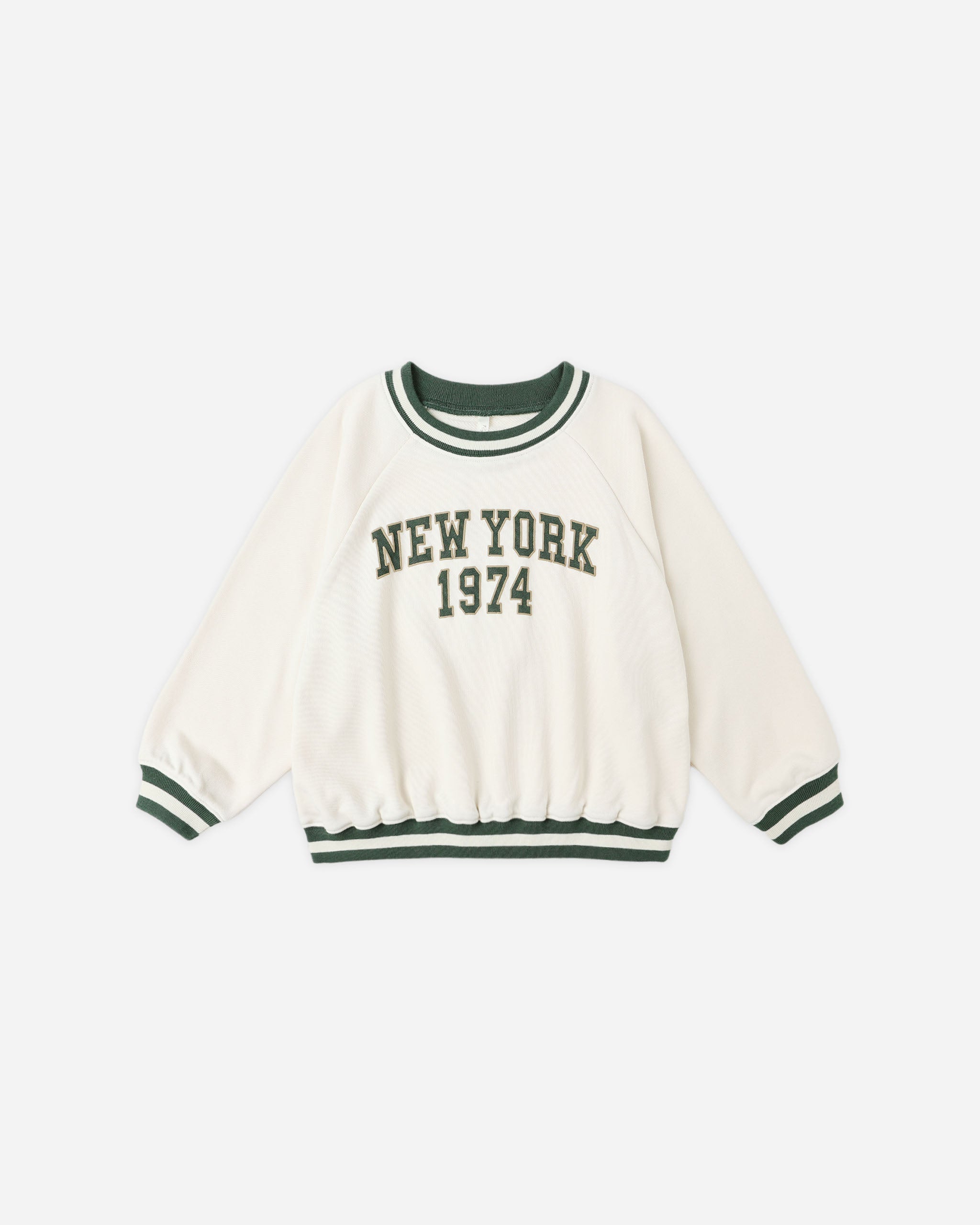 Oversized Raglan Sweatshirt || New York - Rylee + Cru | Kids Clothes | Trendy Baby Clothes | Modern Infant Outfits |