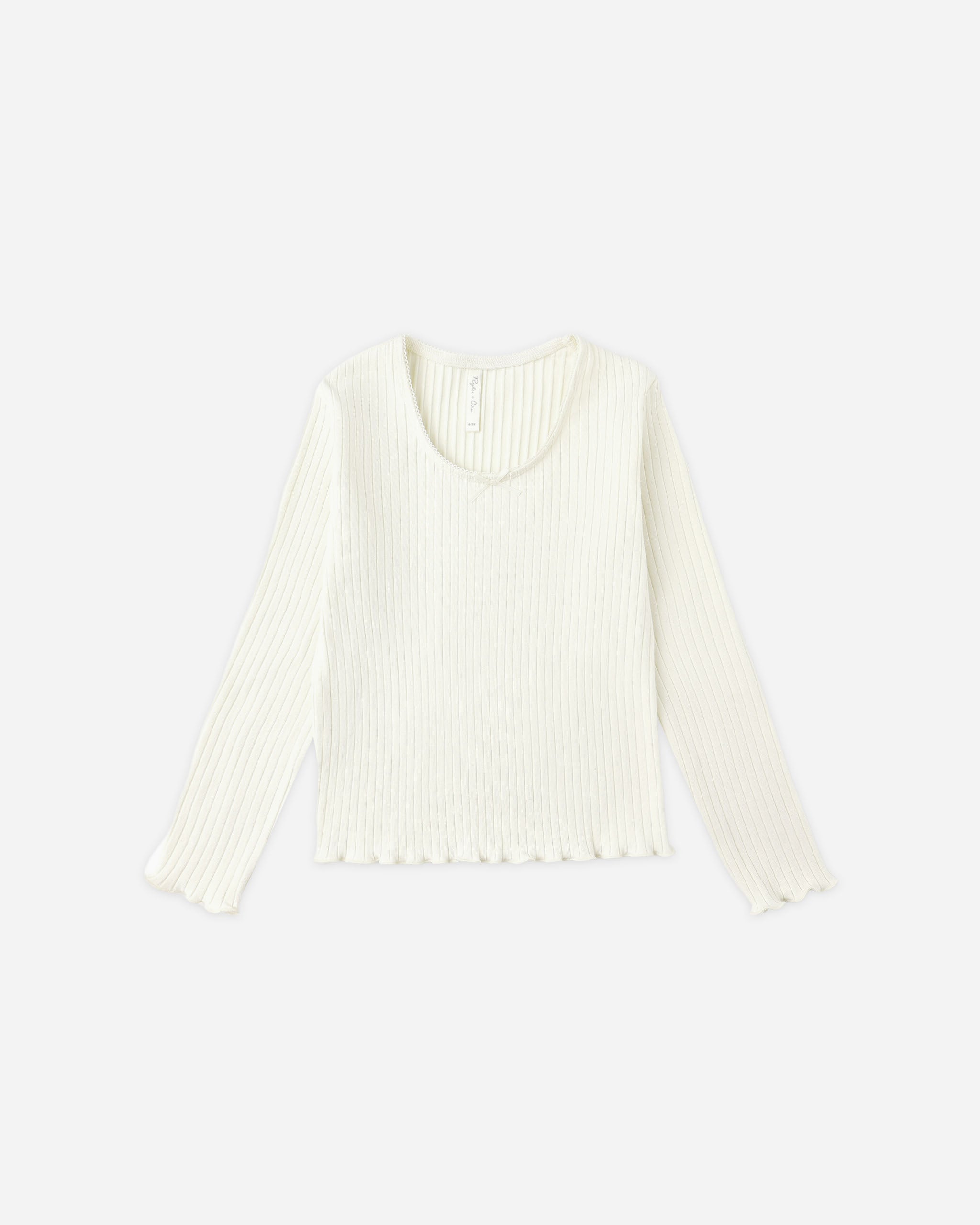 Ribbed Long Sleeve || Ivory