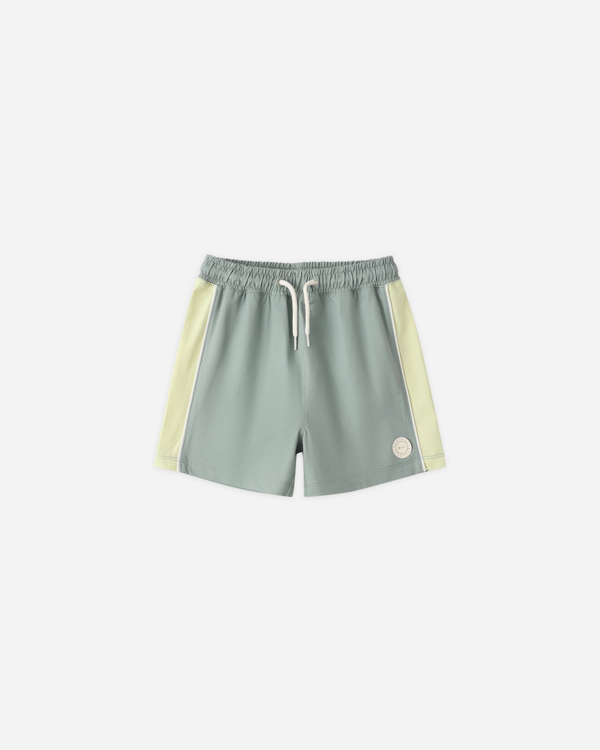 Paneled Boardshort Sea Green - Rylee + Cru | Kids Clothes | Trendy Baby Clothes | Modern Infant Outfits |