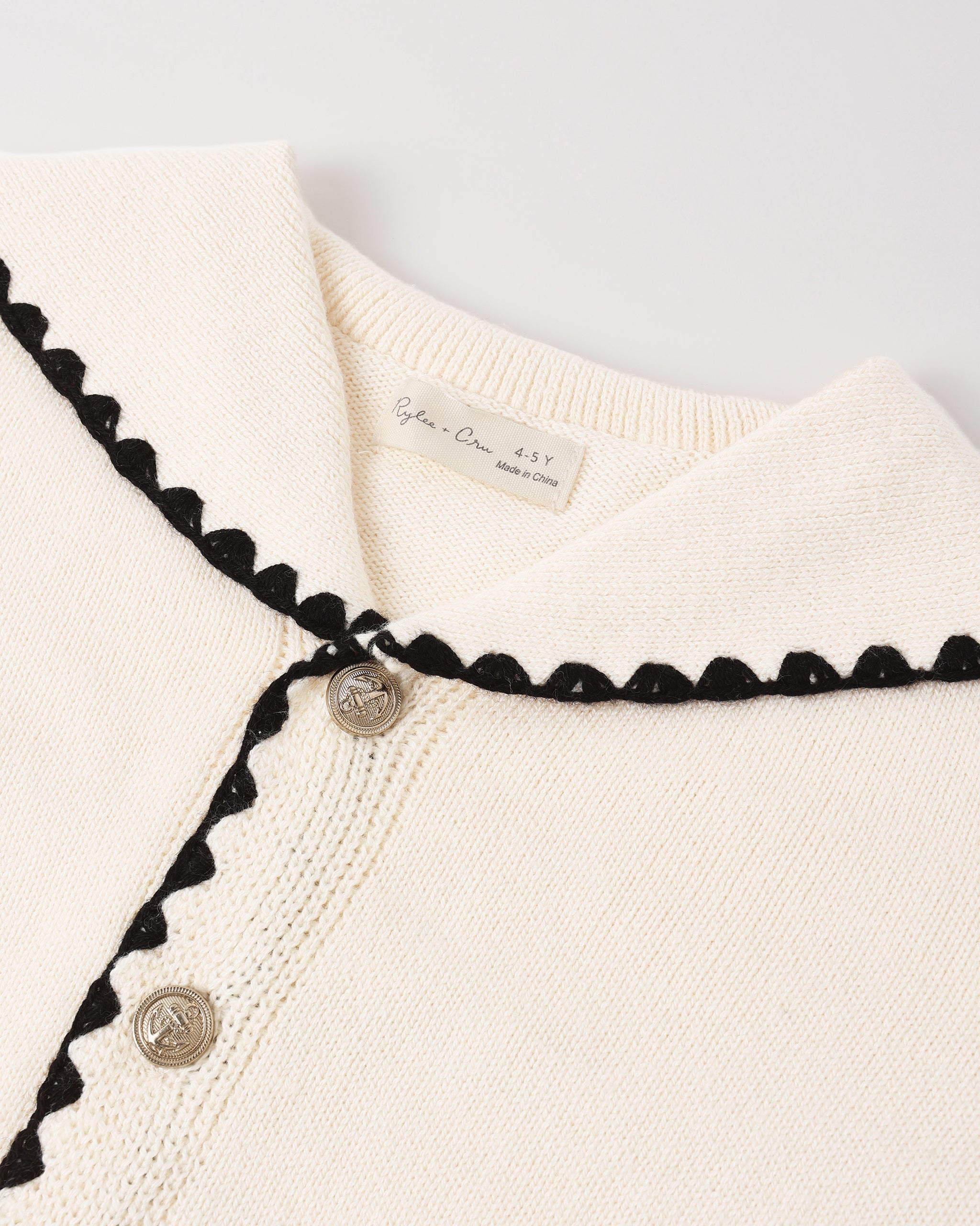 Sailor Cardigan Natural - Rylee + Cru | Kids Clothes | Trendy Baby Clothes | Modern Infant Outfits |