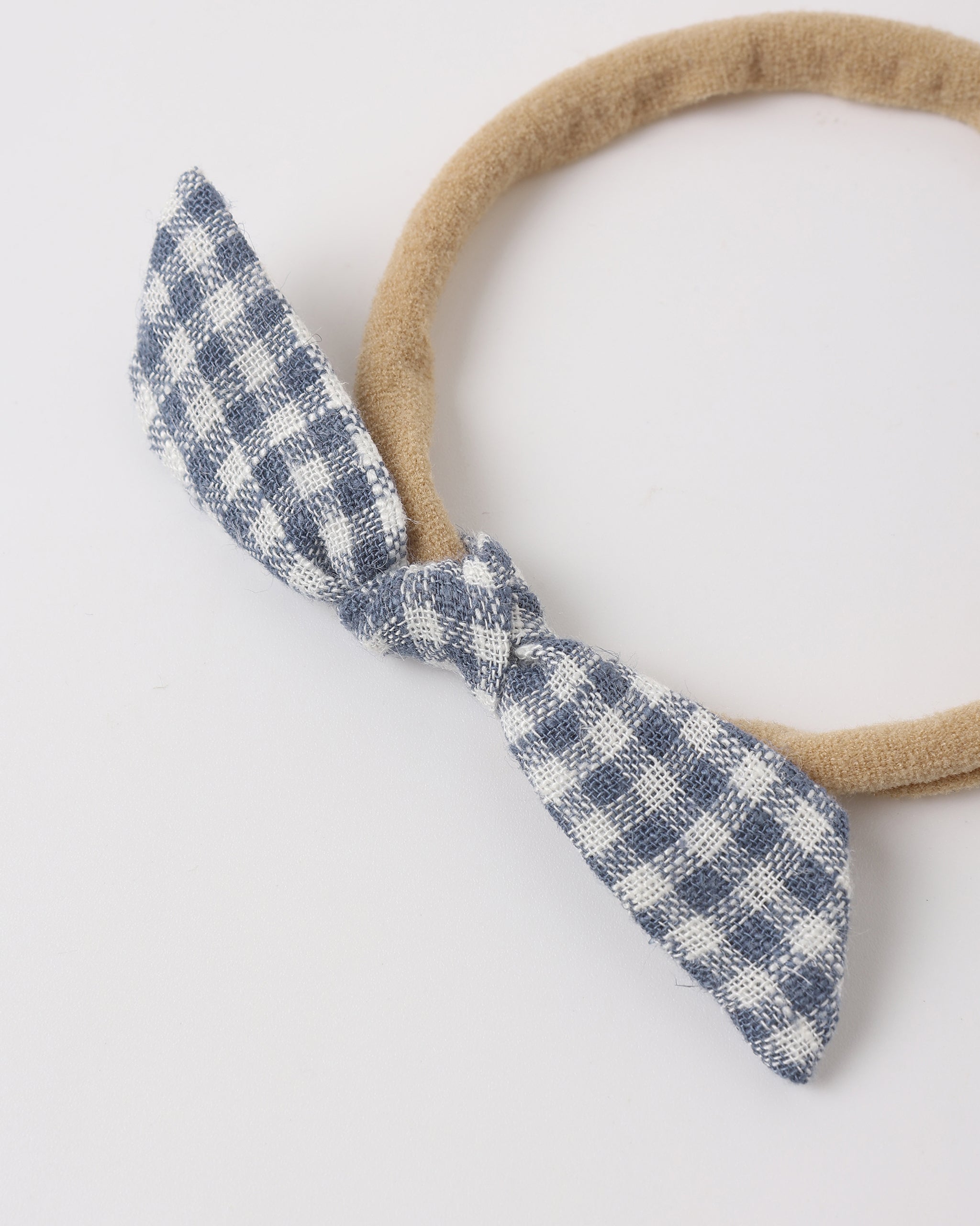 Little Knot Headband Marine Gingham