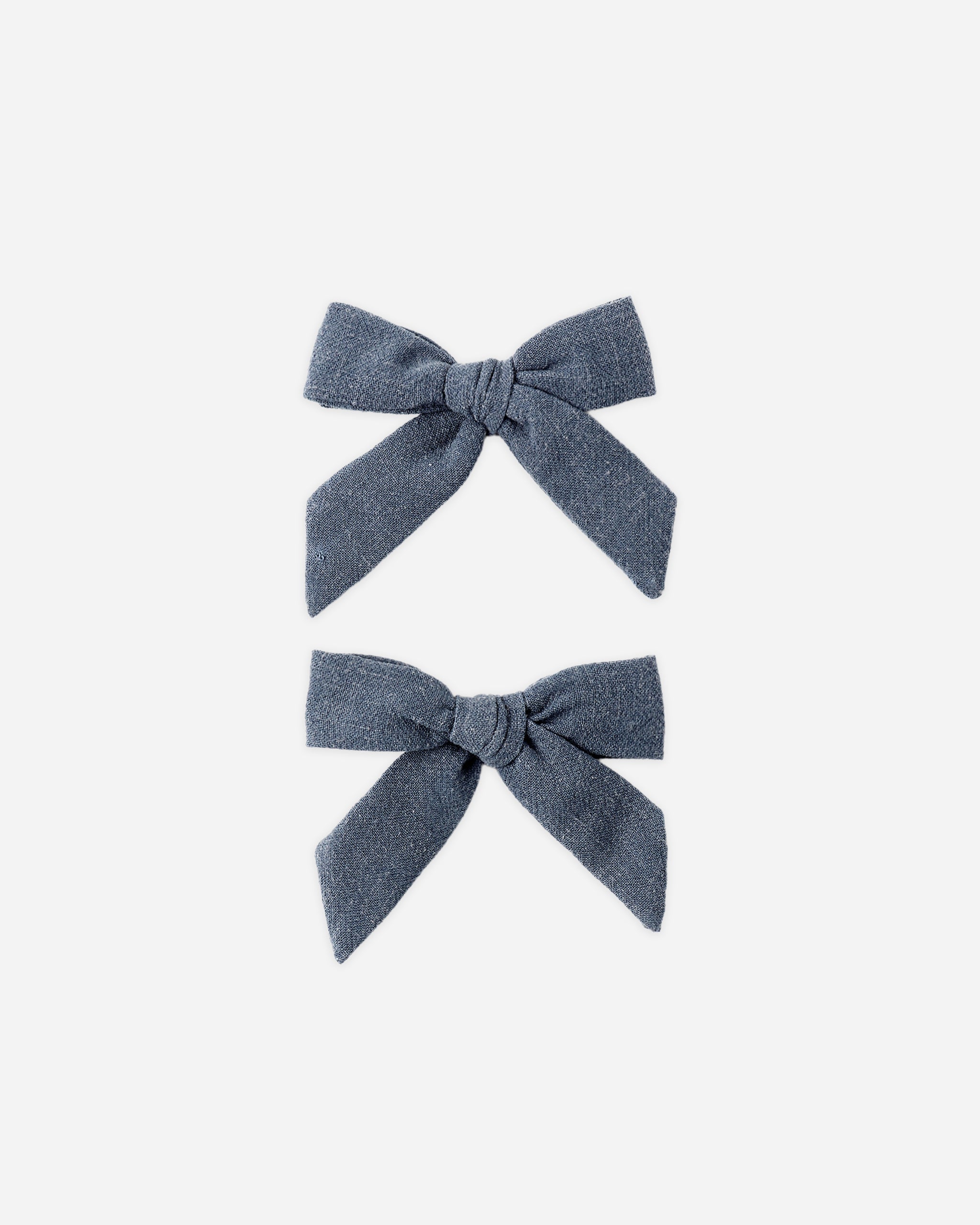 Bows, Set Of 2 Navy - Rylee + Cru | Kids Clothes | Trendy Baby Clothes | Modern Infant Outfits |