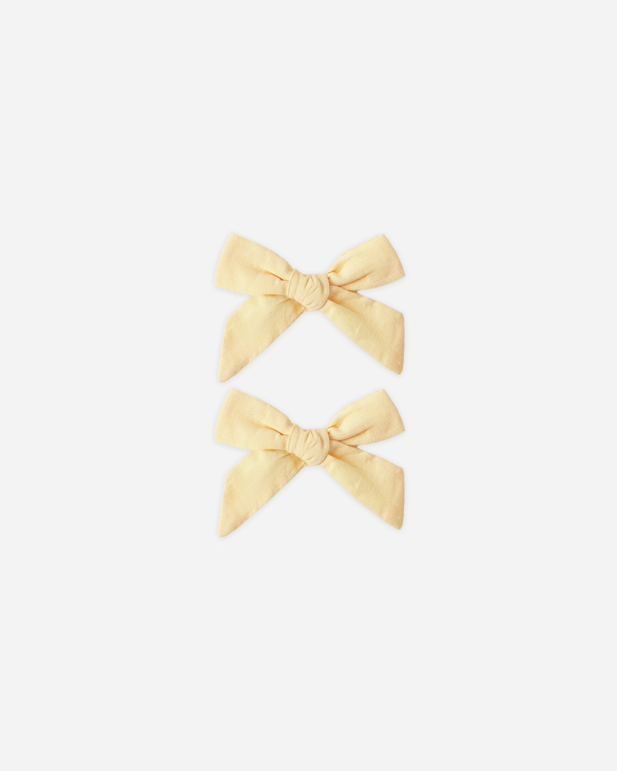Bows, Set Of 2 Lemon - Rylee + Cru | Kids Clothes | Trendy Baby Clothes | Modern Infant Outfits |