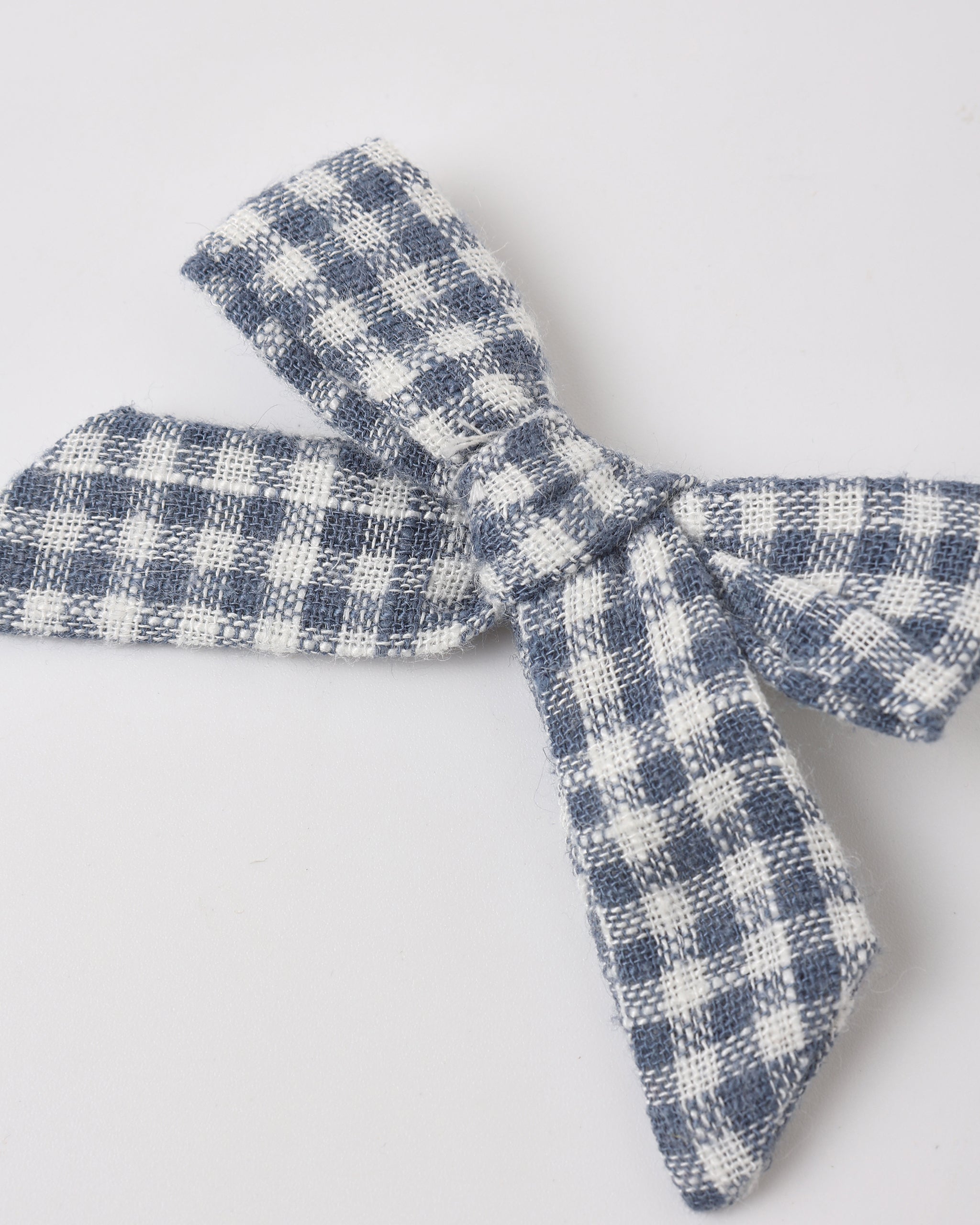 Bows, Set Of 2 Marine Gingham