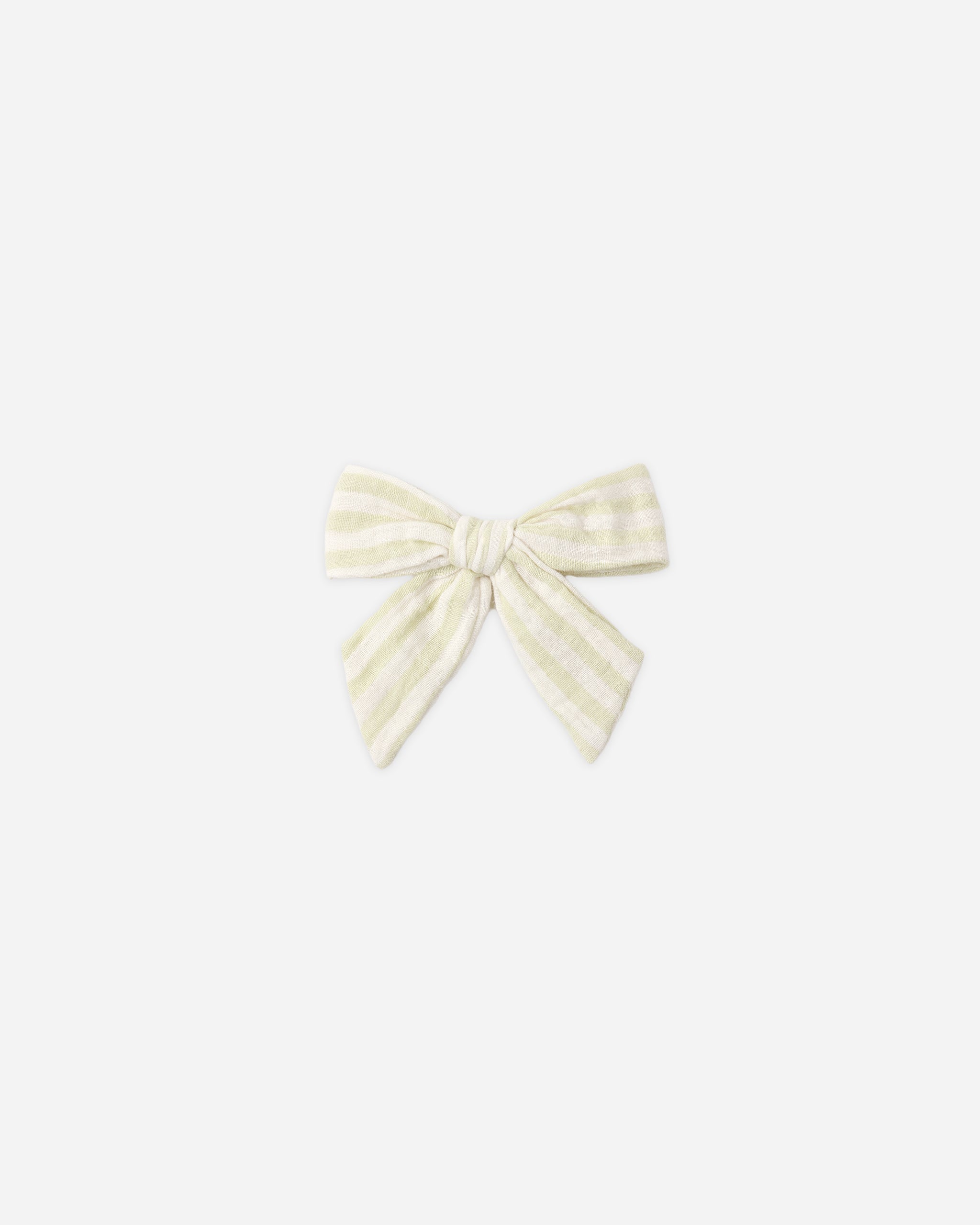 Bow Citron Ivory Stripe - Rylee + Cru | Kids Clothes | Trendy Baby Clothes | Modern Infant Outfits |
