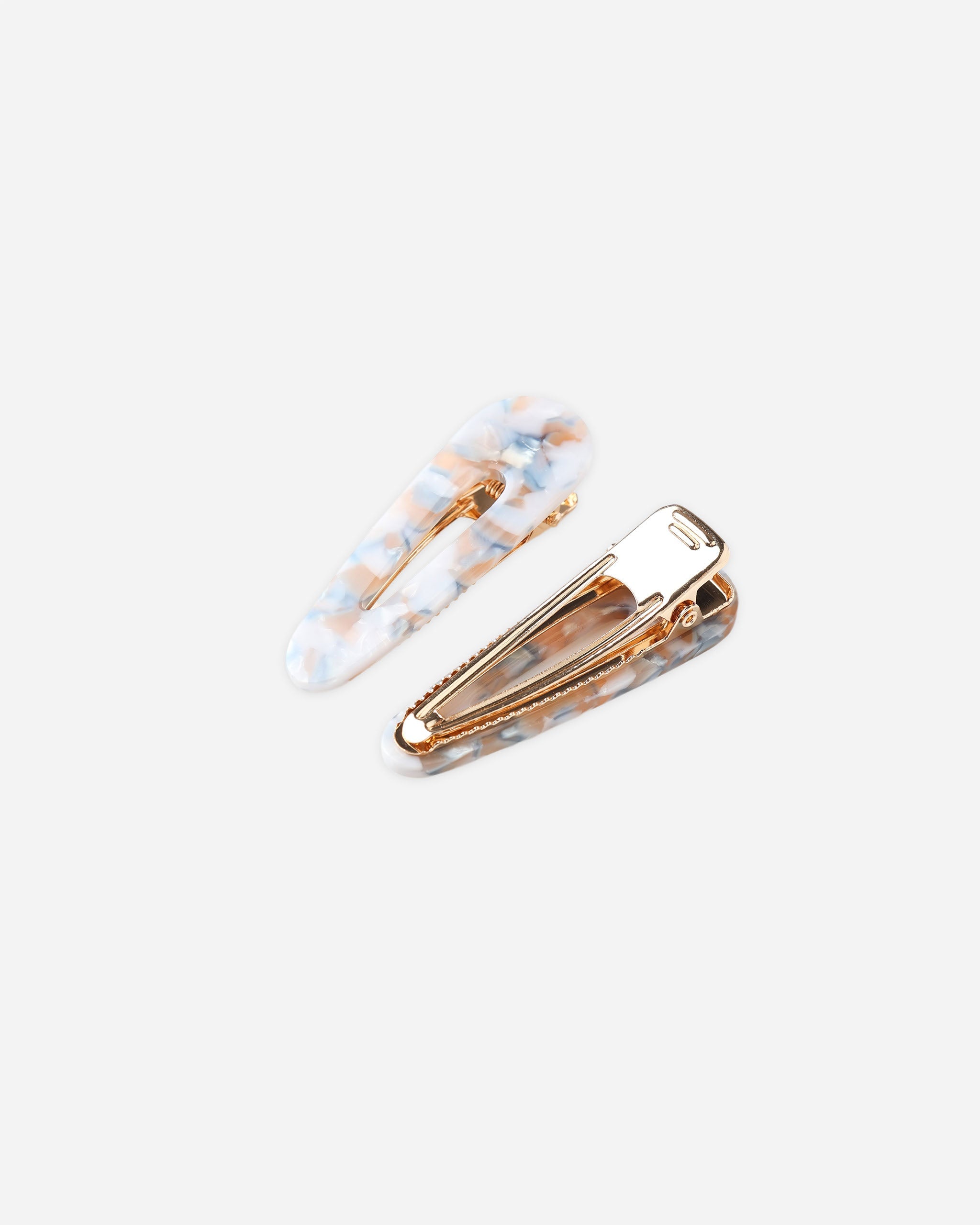 Slider Clip, Pack of 4 || Brown, Blue Tortoise