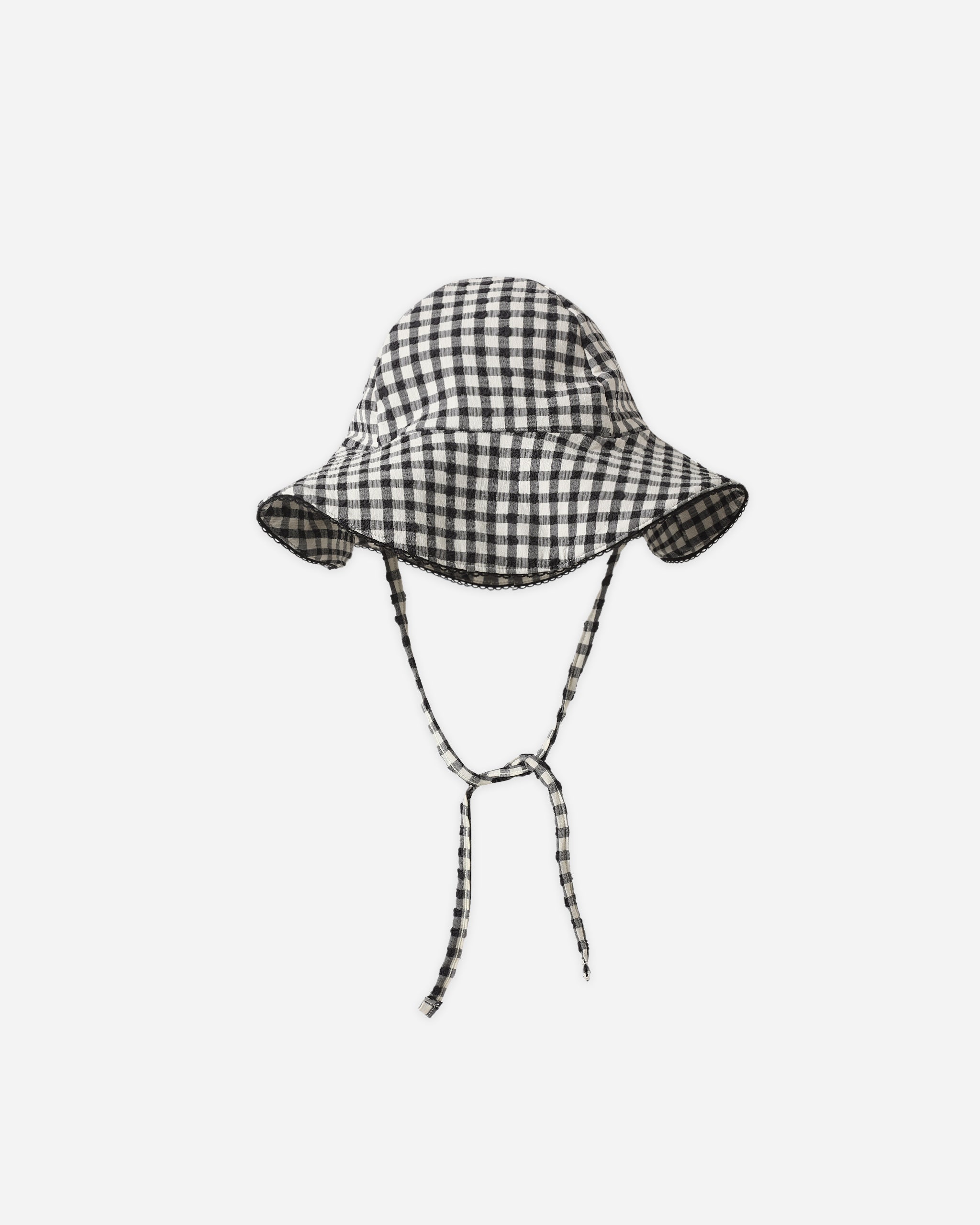 Swim Hat Black Gingham - Rylee + Cru | Kids Clothes | Trendy Baby Clothes | Modern Infant Outfits |