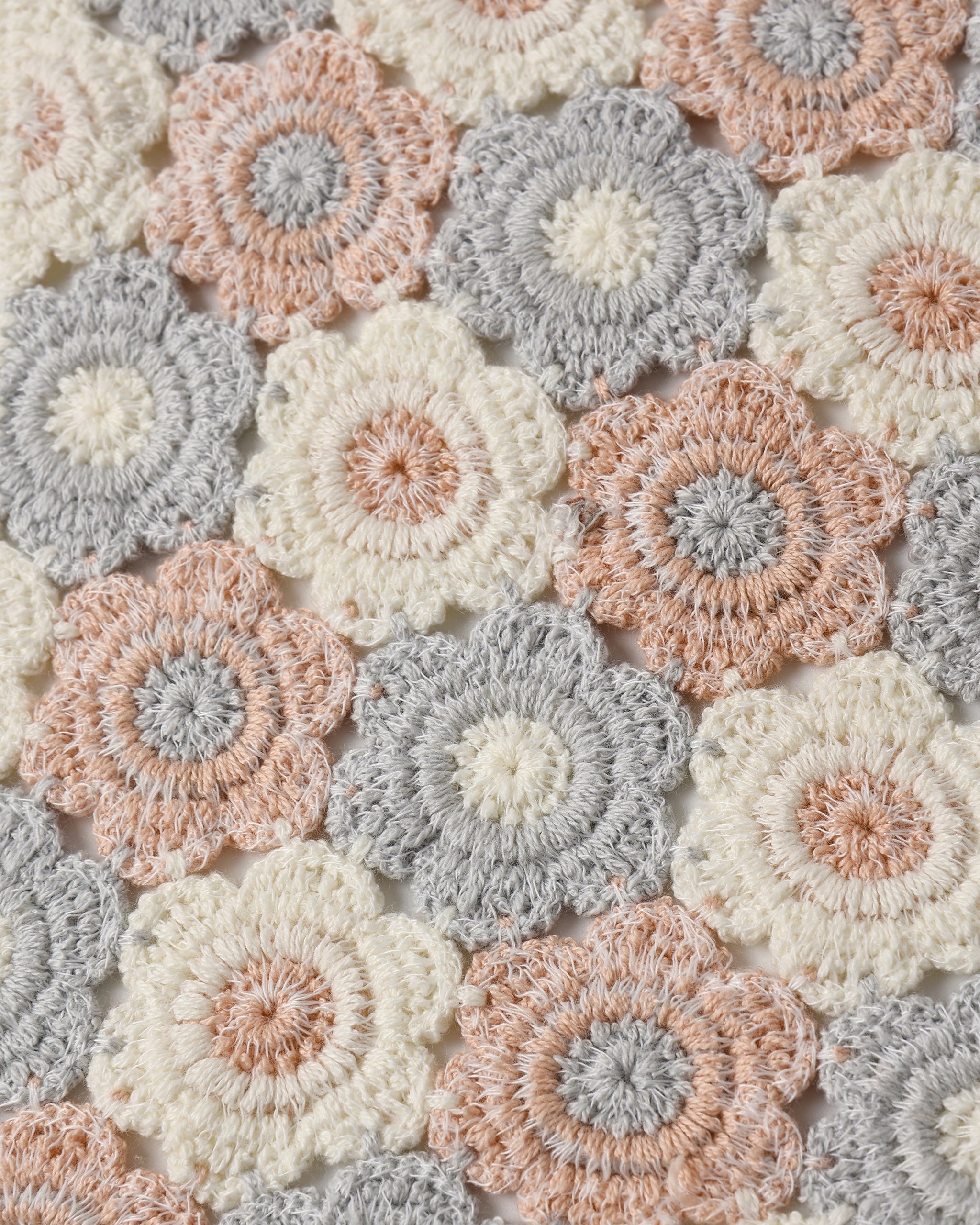 Crochet Scarf Blue, Light Pink, Ivory - Rylee + Cru | Kids Clothes | Trendy Baby Clothes | Modern Infant Outfits |