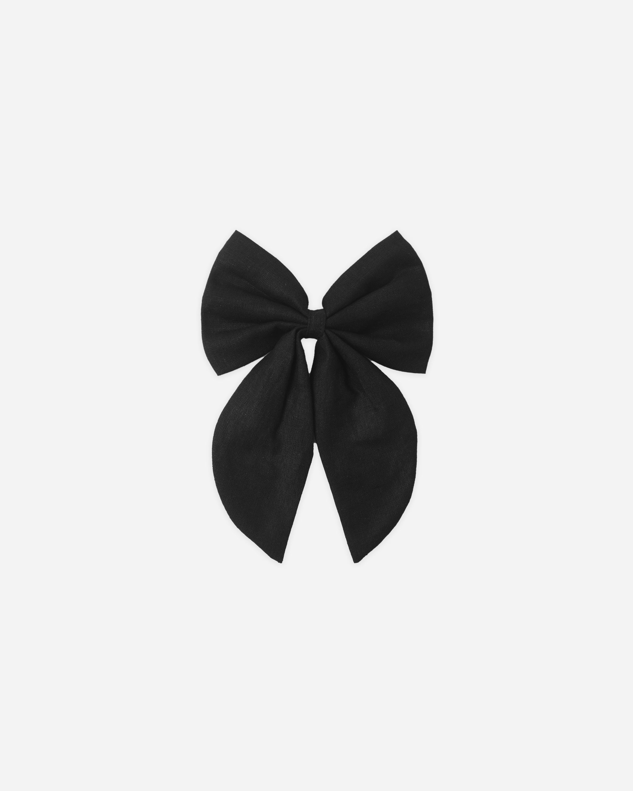 Oversized Bow Black - Rylee + Cru | Kids Clothes | Trendy Baby Clothes | Modern Infant Outfits |