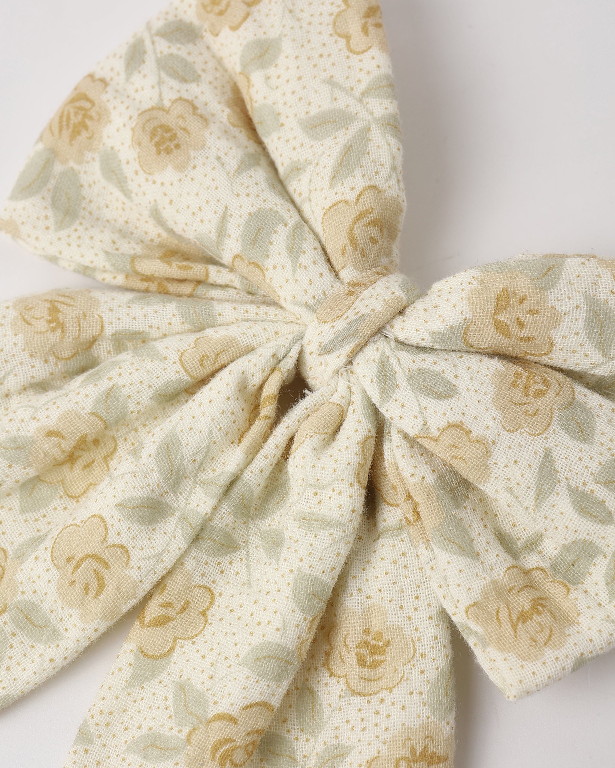 Oversized Bow Yellow Floral