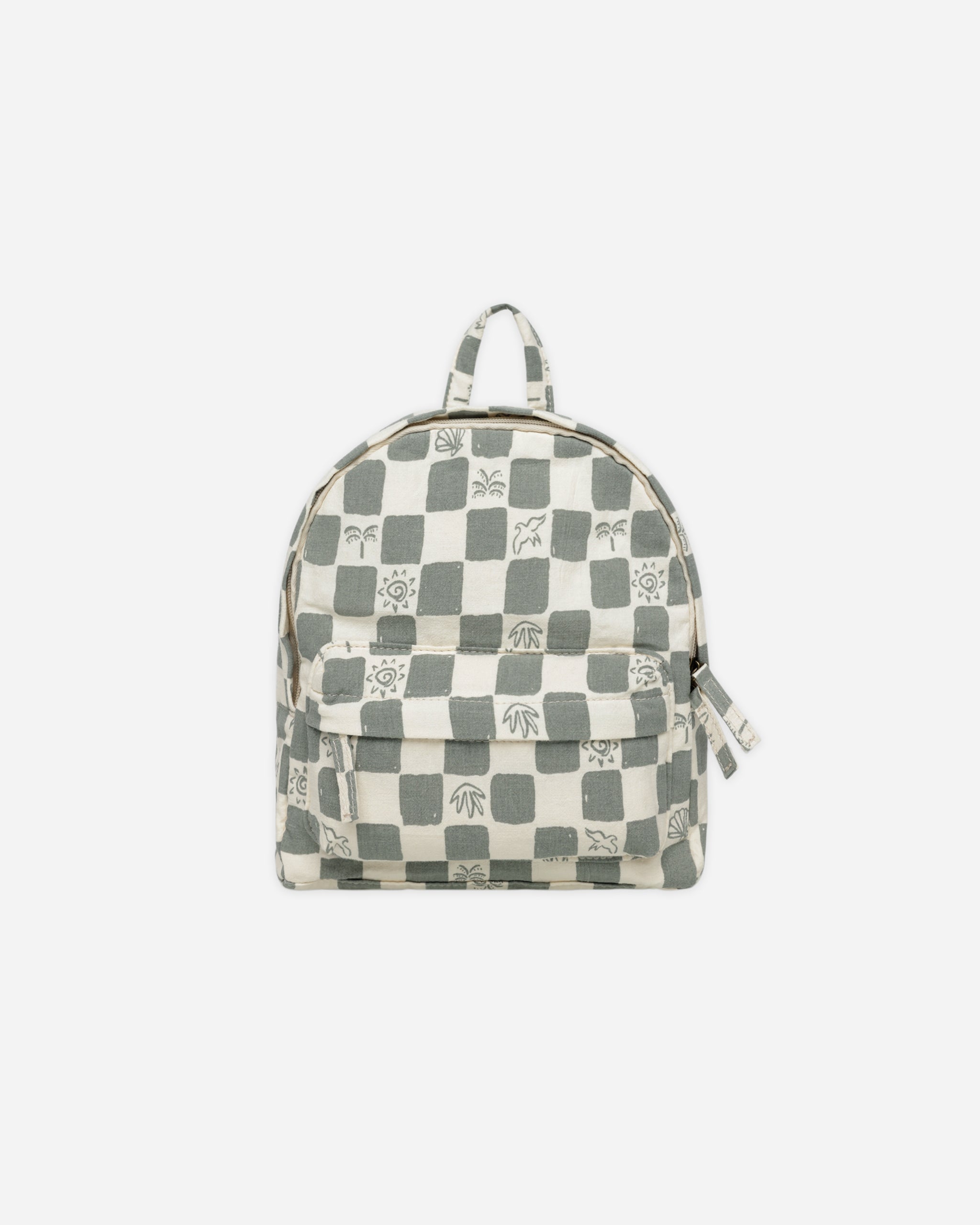 Mini Backpack || Coastal Check