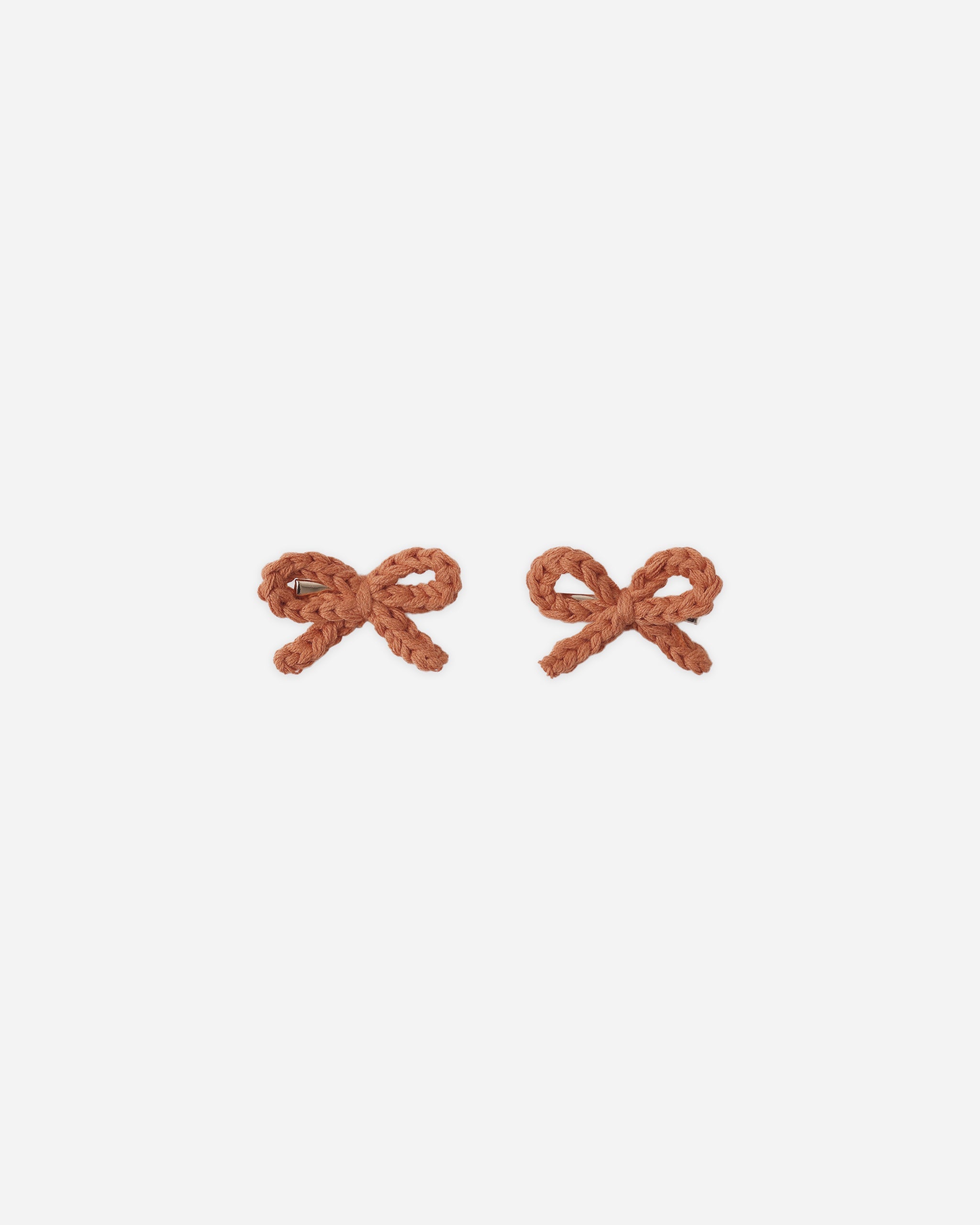 Crochet Bow Clips Poppy - Rylee + Cru | Kids Clothes | Trendy Baby Clothes | Modern Infant Outfits |