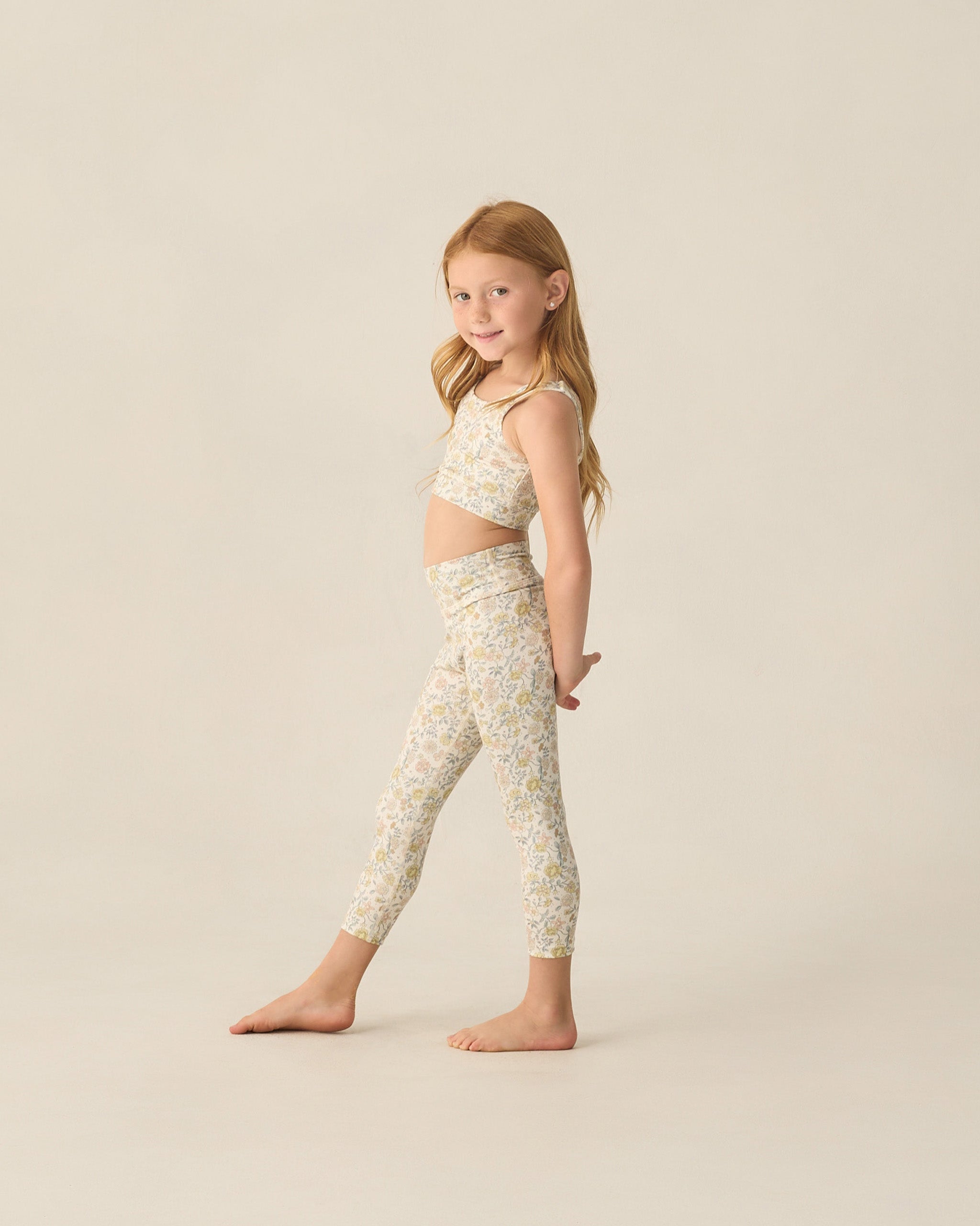 Basic Legging Citron Bloom - Rylee + Cru | Kids Clothes | Trendy Baby Clothes | Modern Infant Outfits |
