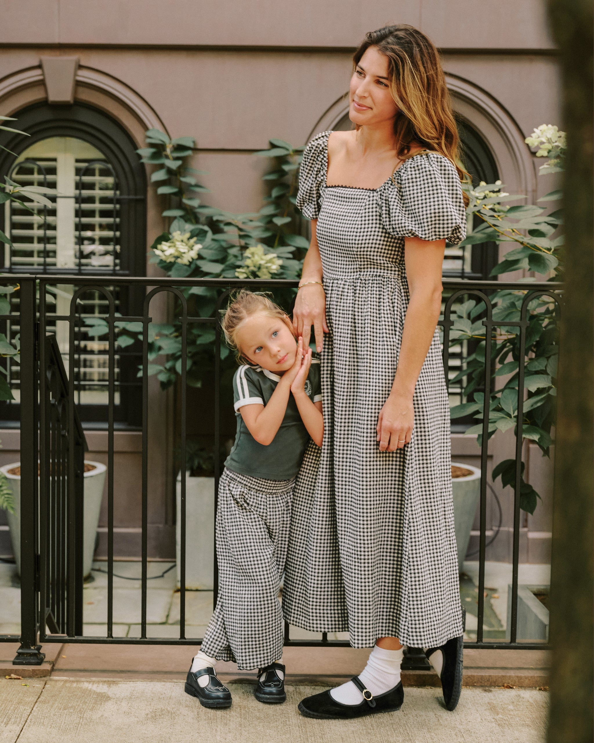 Chiara Dress | Black Gingham