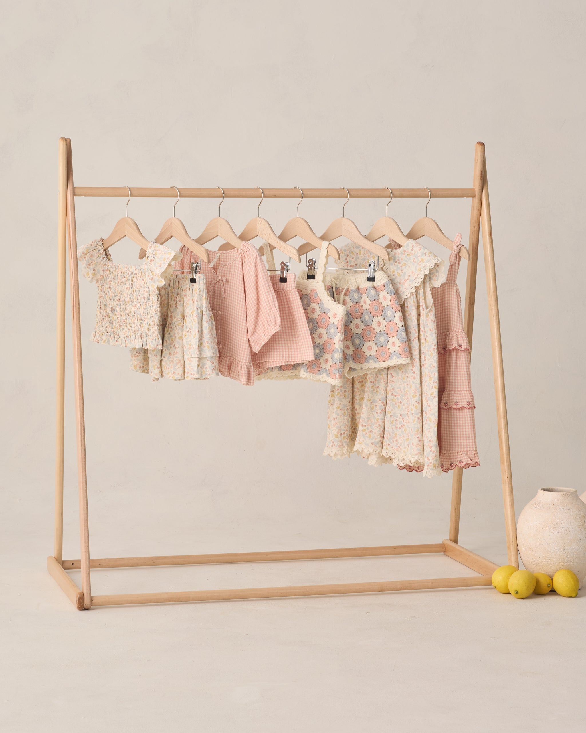 Lili Knit Set Blue, Light Pink, Ivory - Rylee + Cru | Kids Clothes | Trendy Baby Clothes | Modern Infant Outfits |