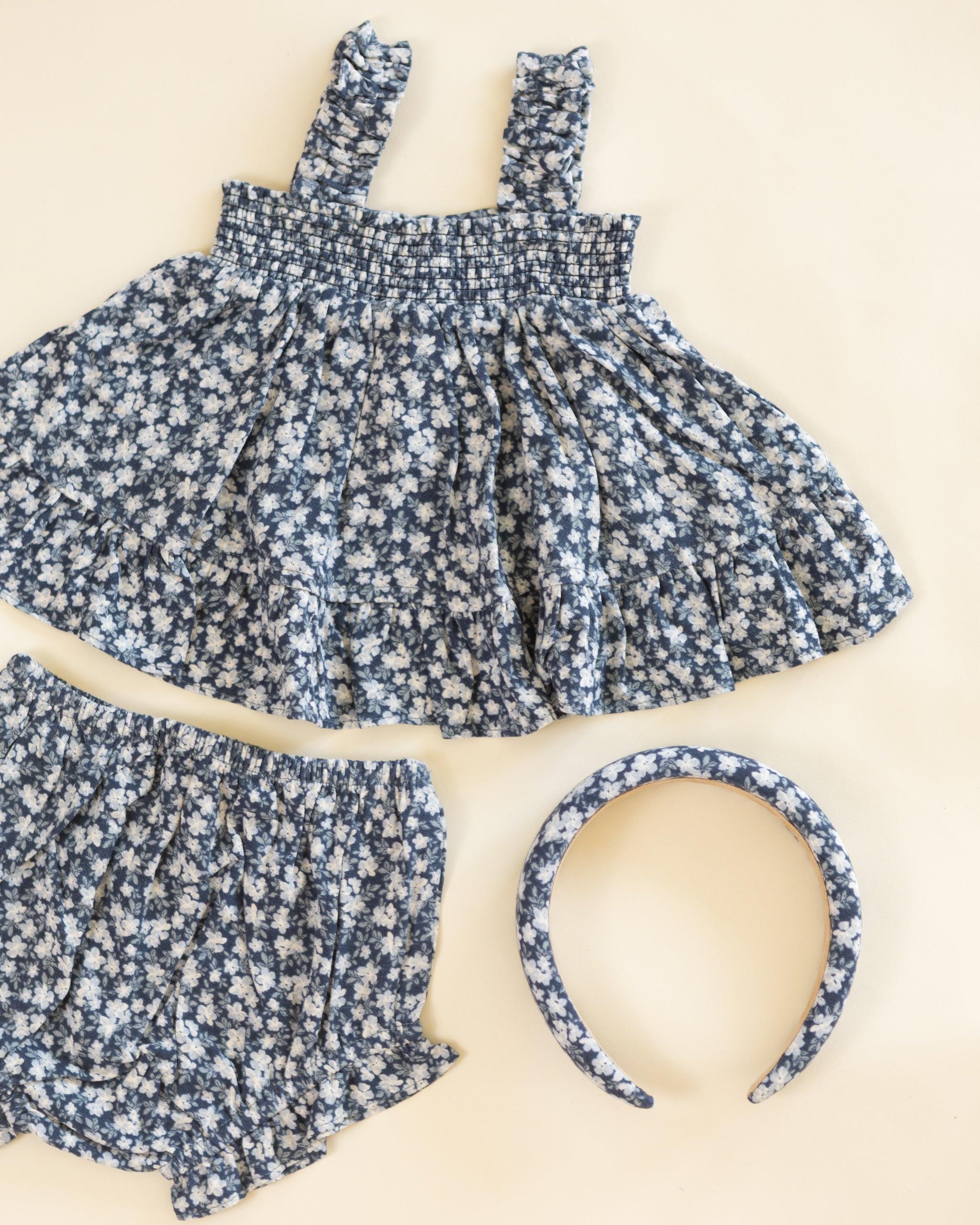 Padded Headband Navy Floral - Rylee + Cru | Kids Clothes | Trendy Baby Clothes | Modern Infant Outfits |