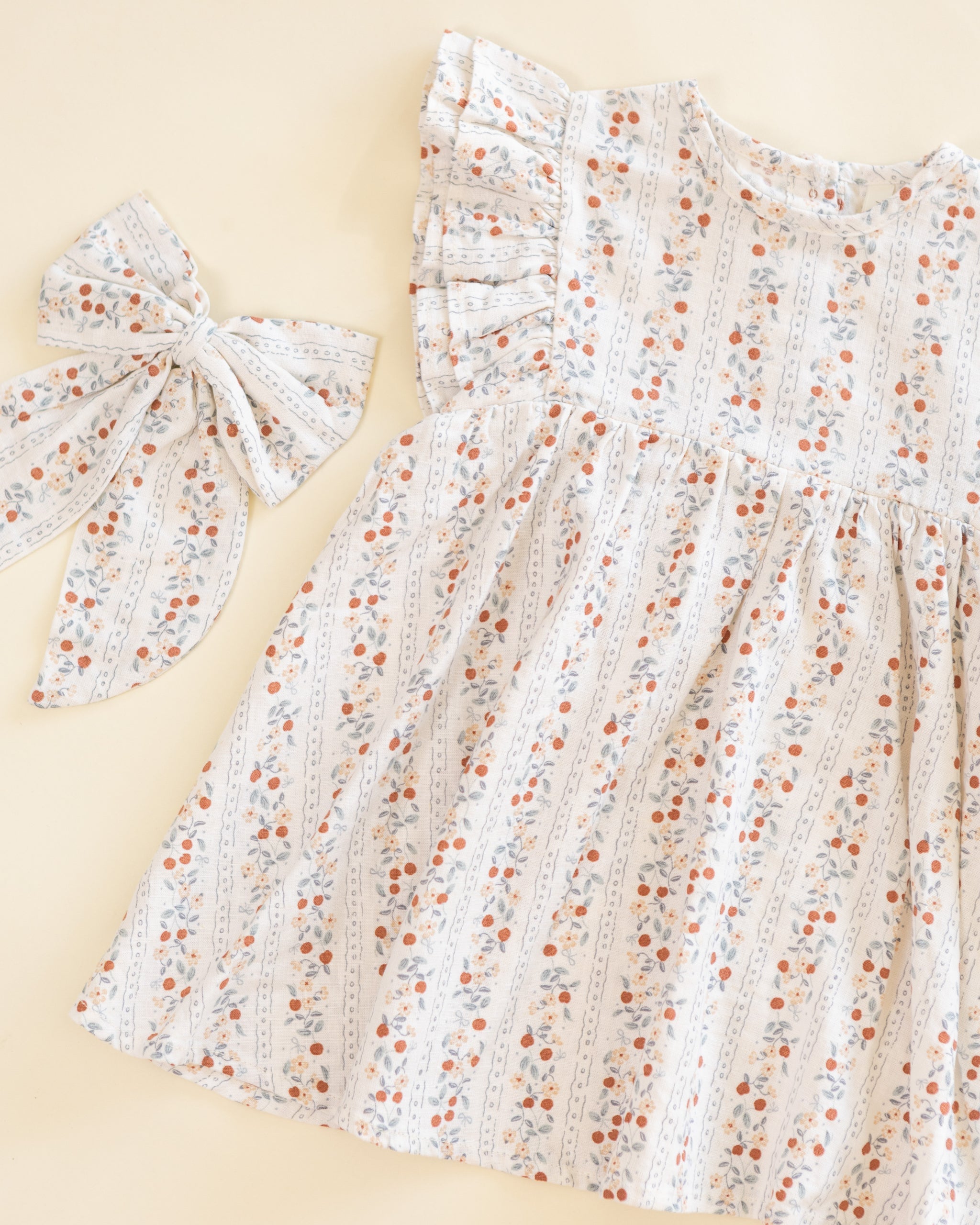 Oversized Bow Summer Fruit - Rylee + Cru | Kids Clothes | Trendy Baby Clothes | Modern Infant Outfits |