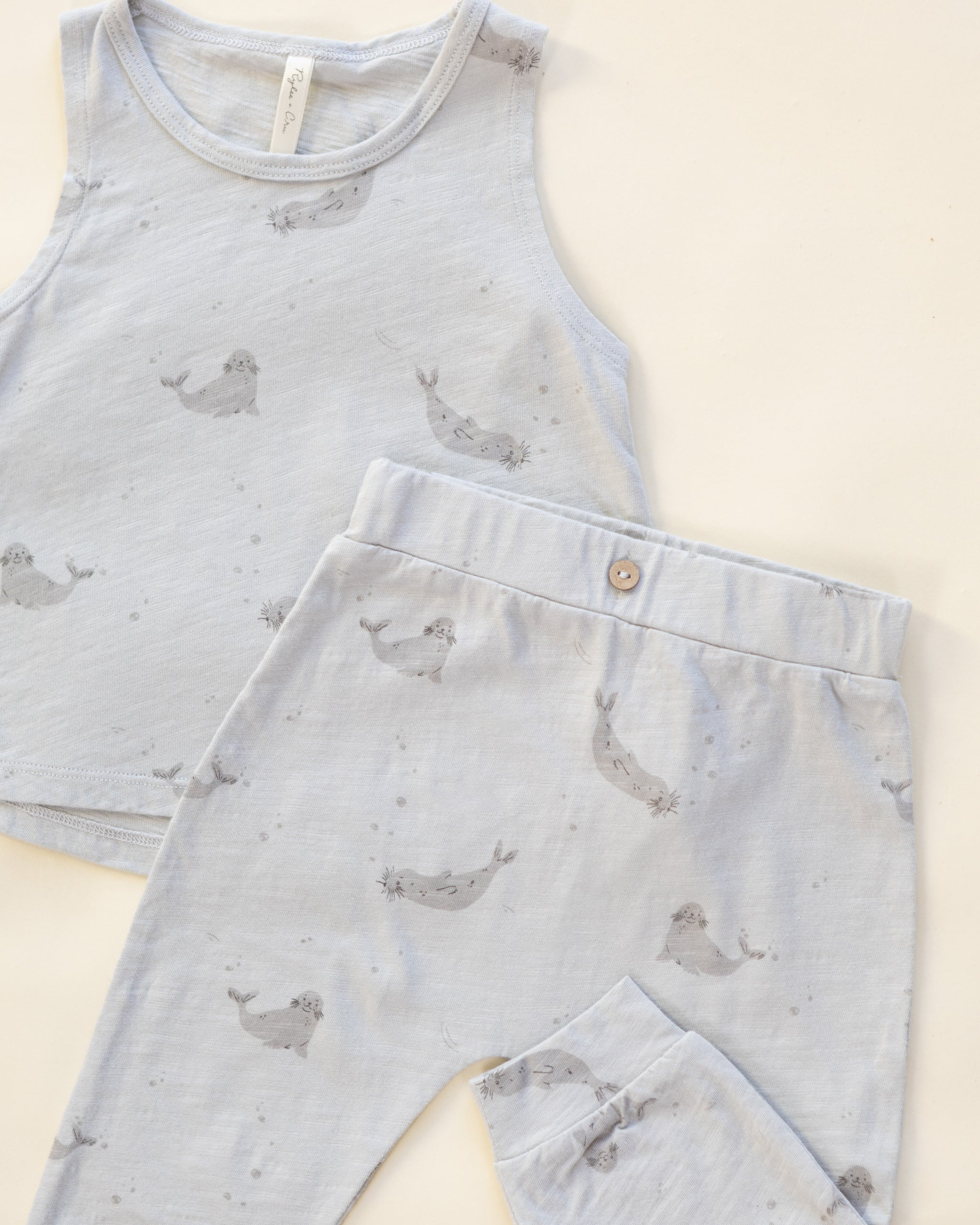 Tank + Slouch Pant Set Seals - Rylee + Cru | Kids Clothes | Trendy Baby Clothes | Modern Infant Outfits |