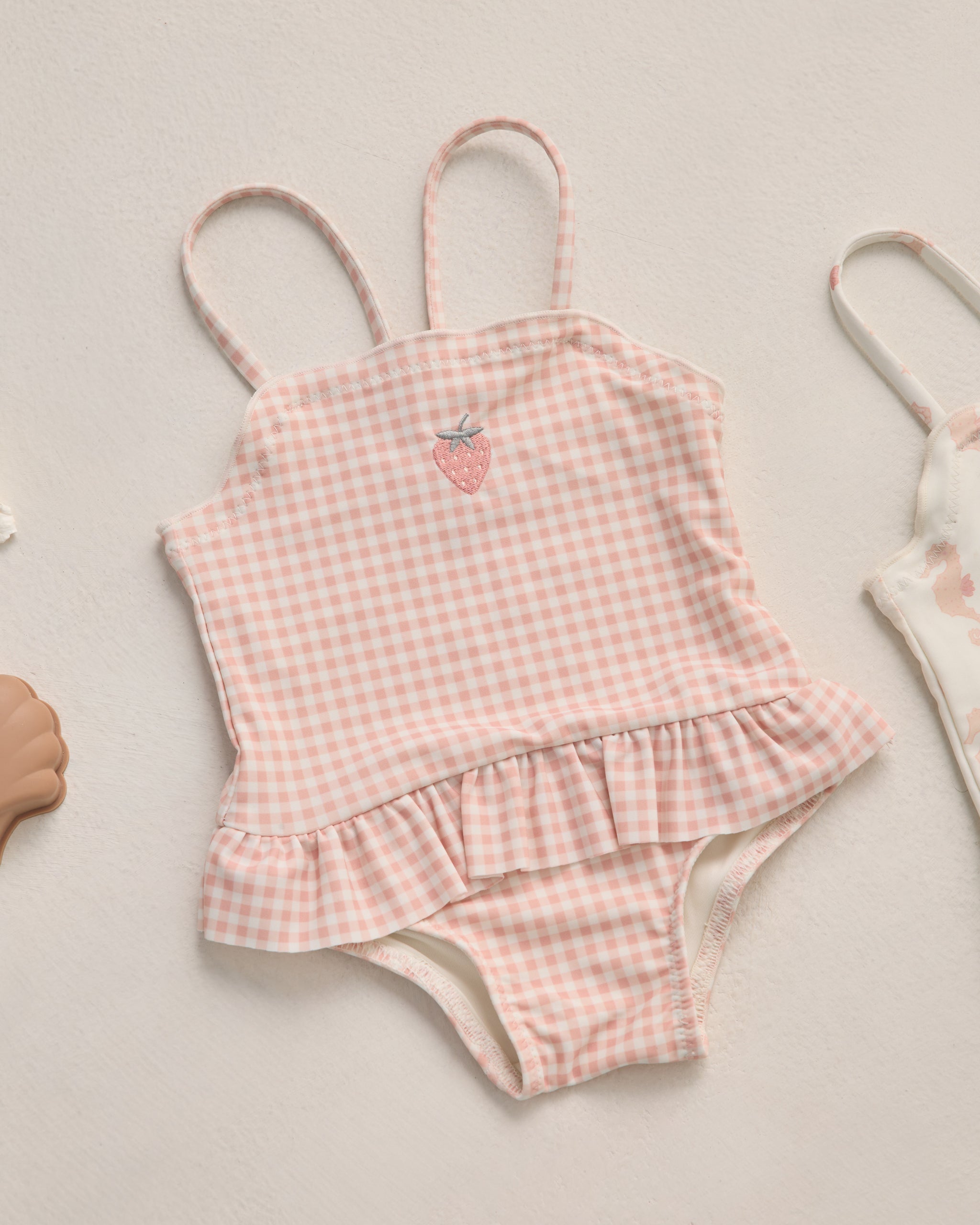 Tori Skirted One-Piece Petal Gingham - Rylee + Cru | Kids Clothes | Trendy Baby Clothes | Modern Infant Outfits |