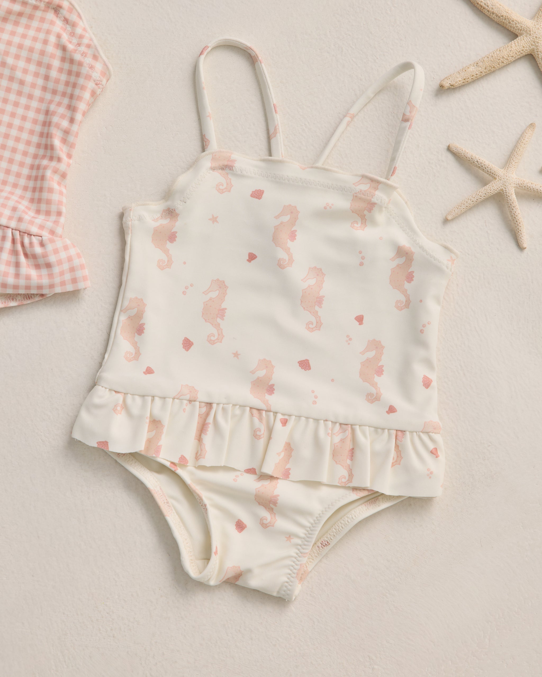 Tori Skirted One-Piece Seahorses - Rylee + Cru | Kids Clothes | Trendy Baby Clothes | Modern Infant Outfits |