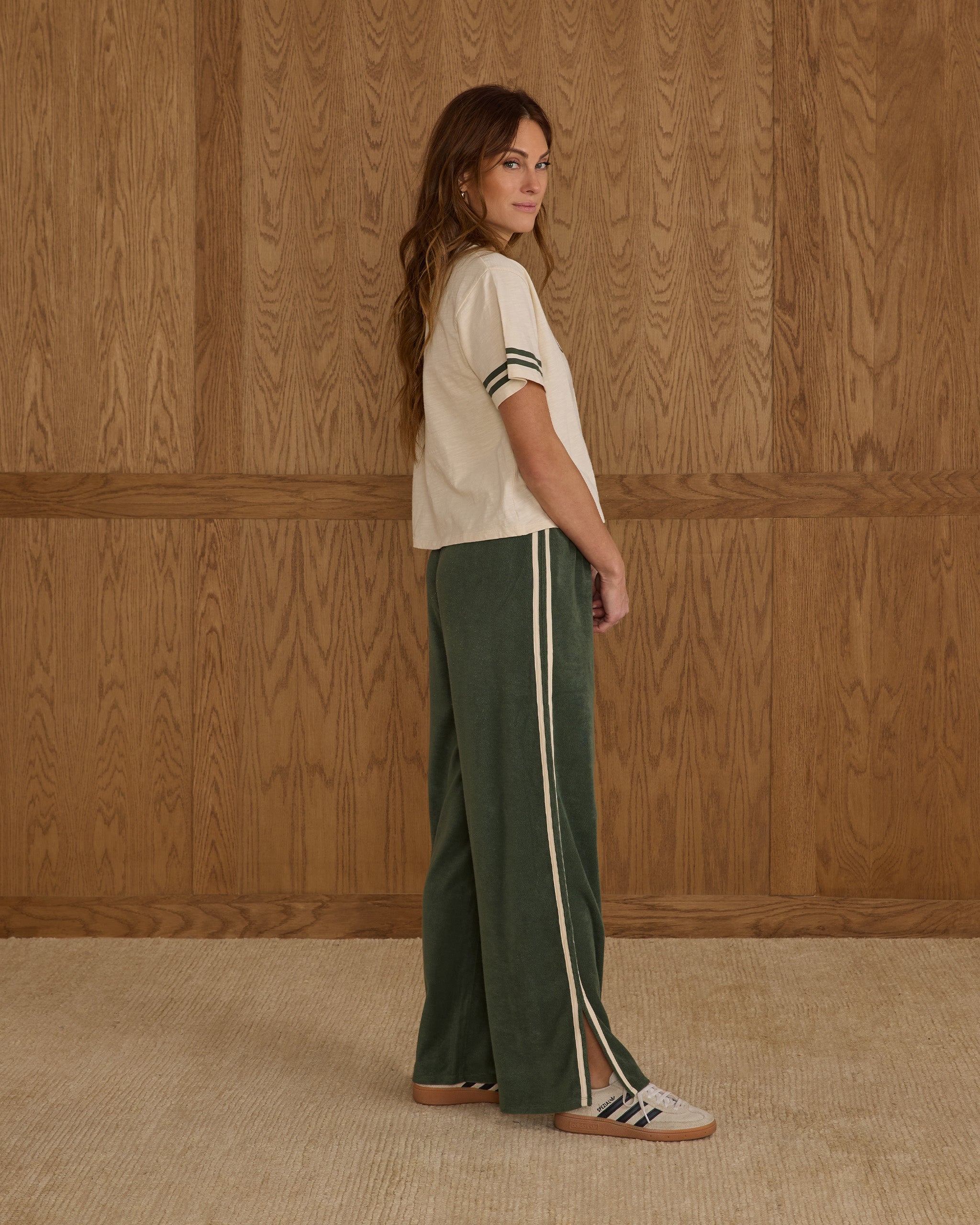 Track Pant | Green - Rylee + Cru | Kids Clothes | Trendy Baby Clothes | Modern Infant Outfits |