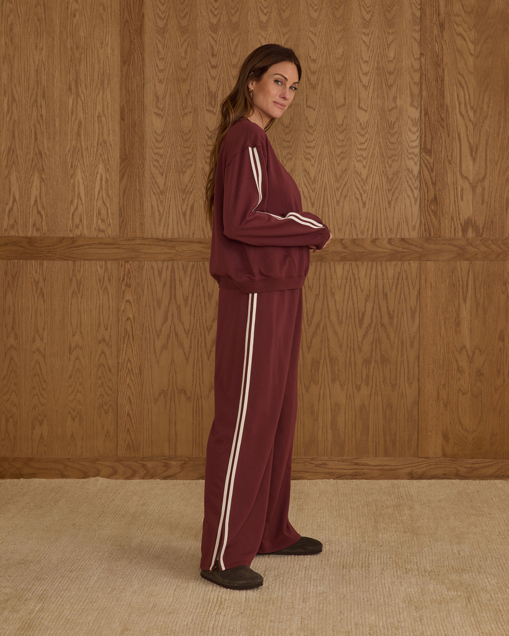 Oversized Sweatshirt | Burgundy