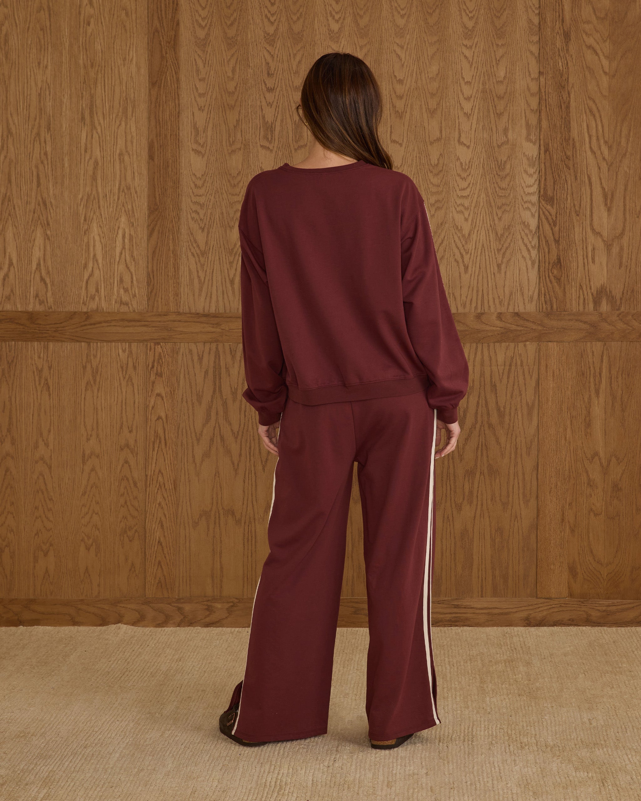 Oversized Sweatshirt | Burgundy