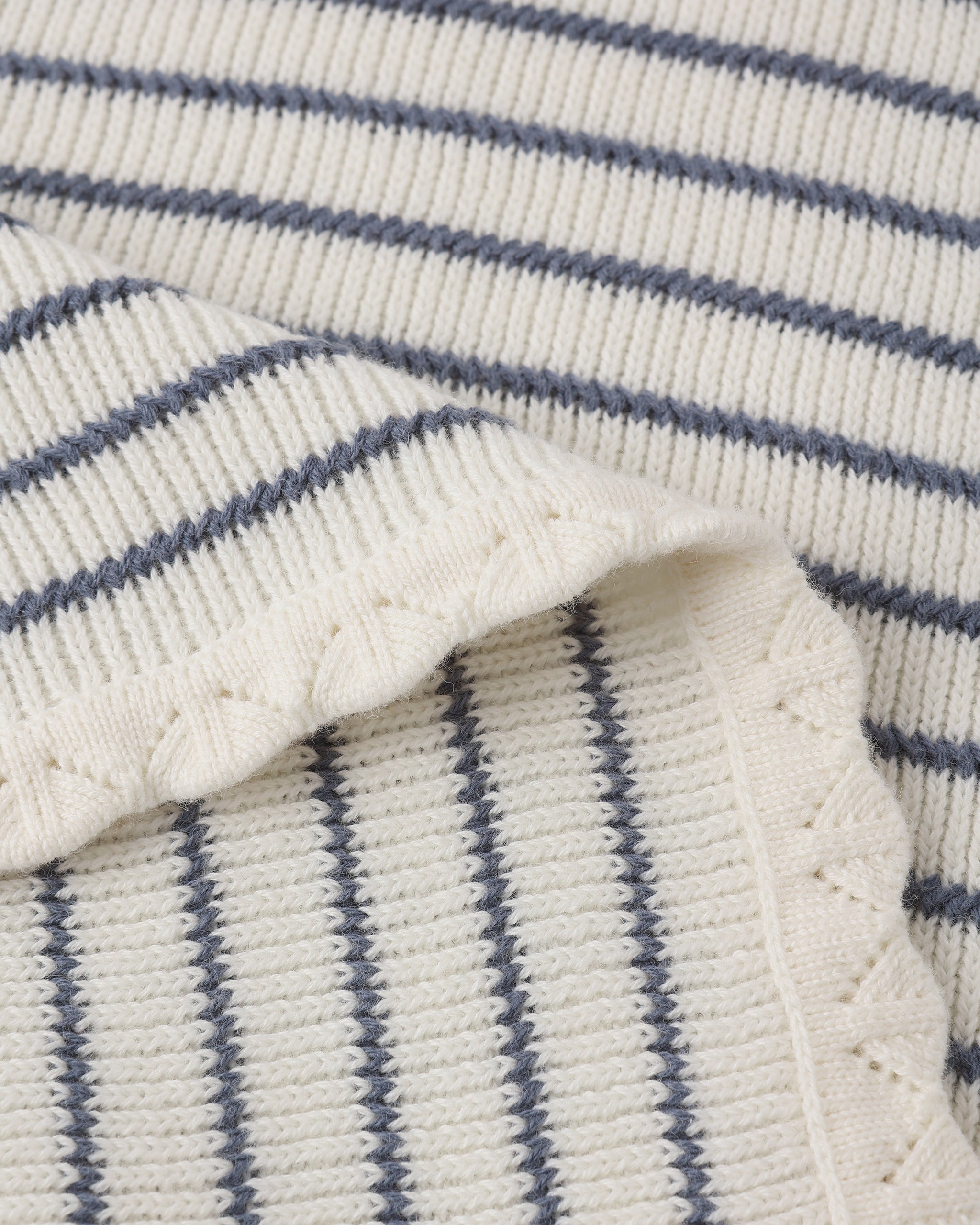 Women's Knit Vest Marine Stripe