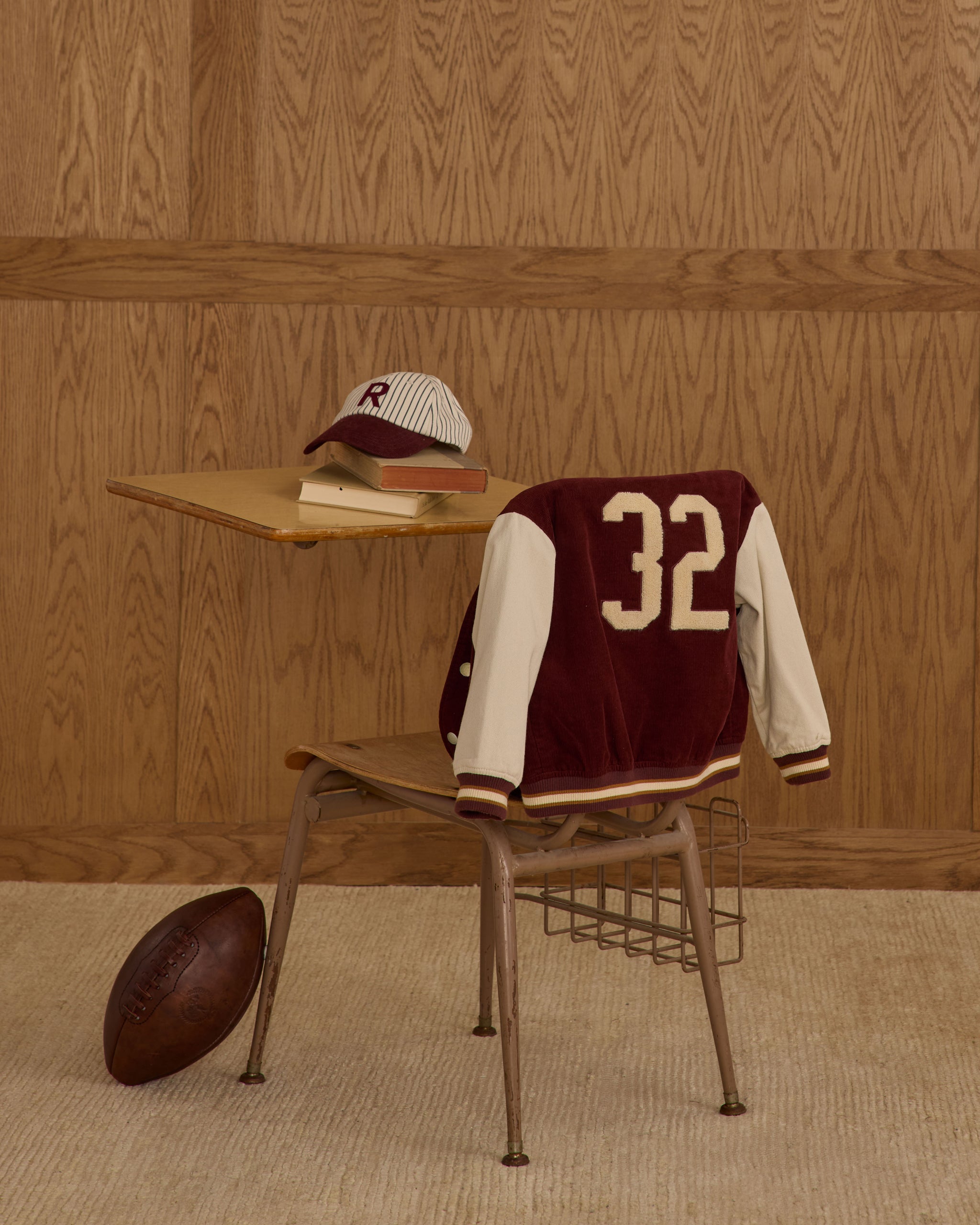 Varsity Jacket || Burgundy