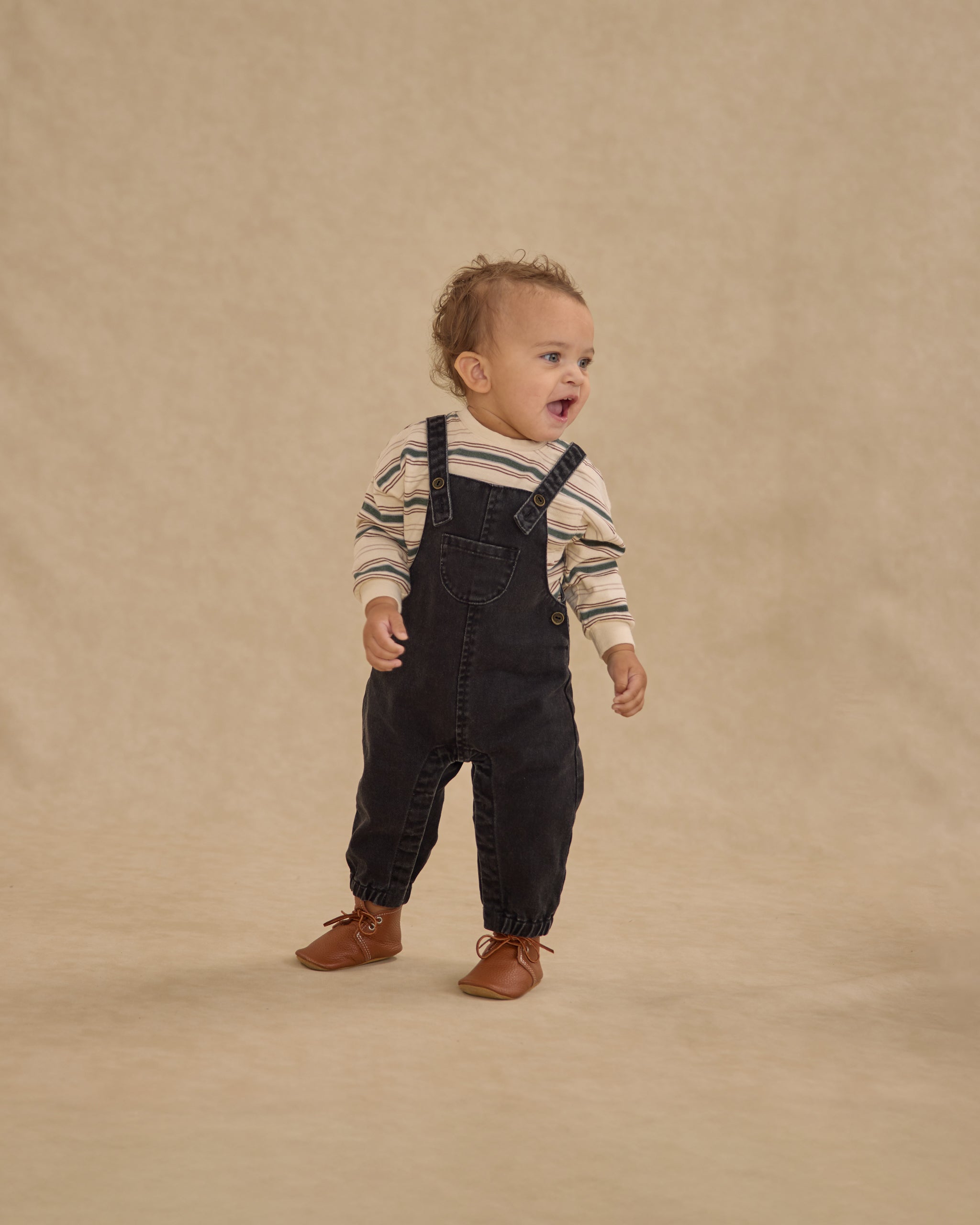 Relaxed Long Sleeve Tee || Retro Stripe - Rylee + Cru | Kids Clothes | Trendy Baby Clothes | Modern Infant Outfits |