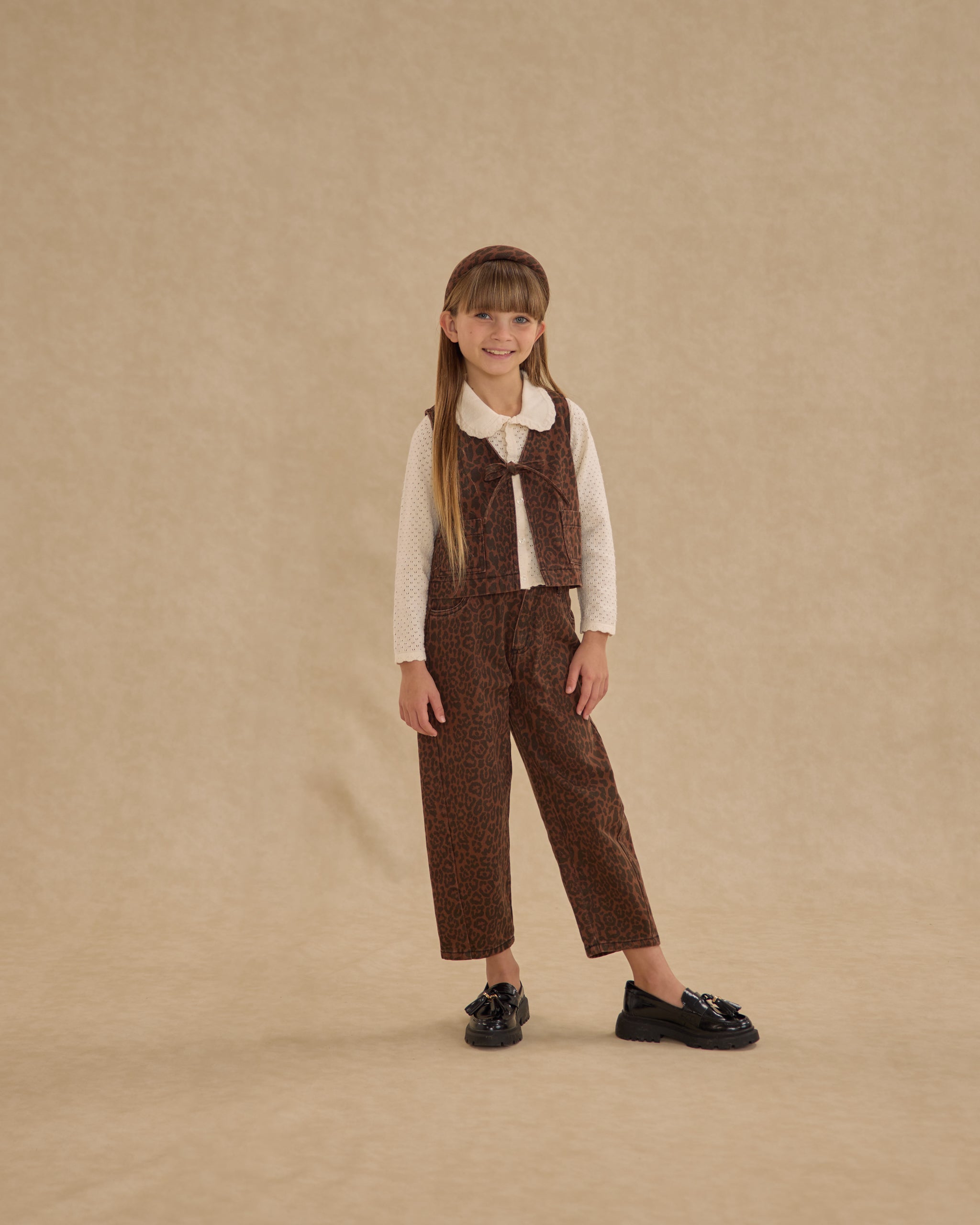 Barrel Pant || Leopard - Rylee + Cru | Kids Clothes | Trendy Baby Clothes | Modern Infant Outfits |