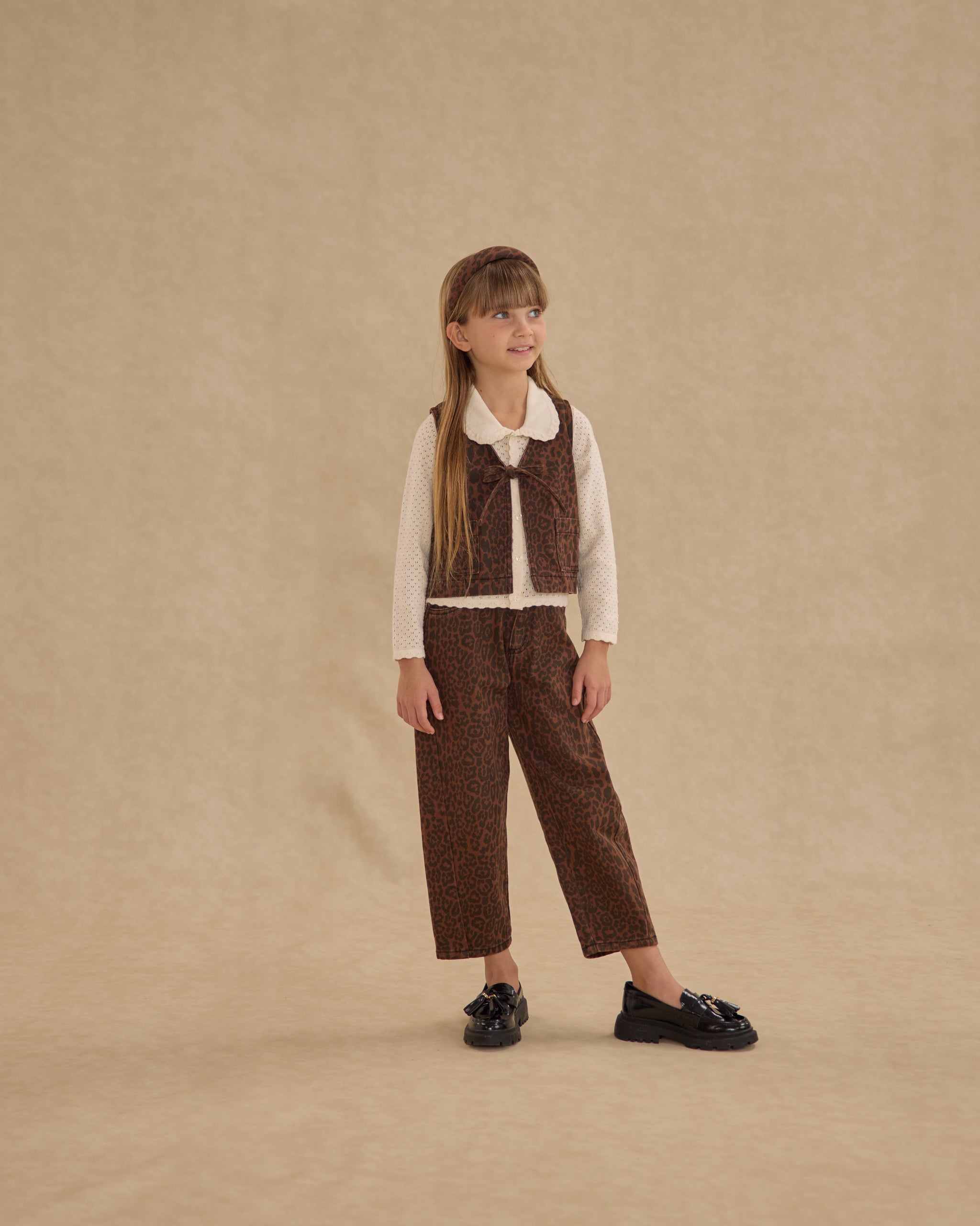 Barrel Pant || Leopard - Rylee + Cru | Kids Clothes | Trendy Baby Clothes | Modern Infant Outfits |