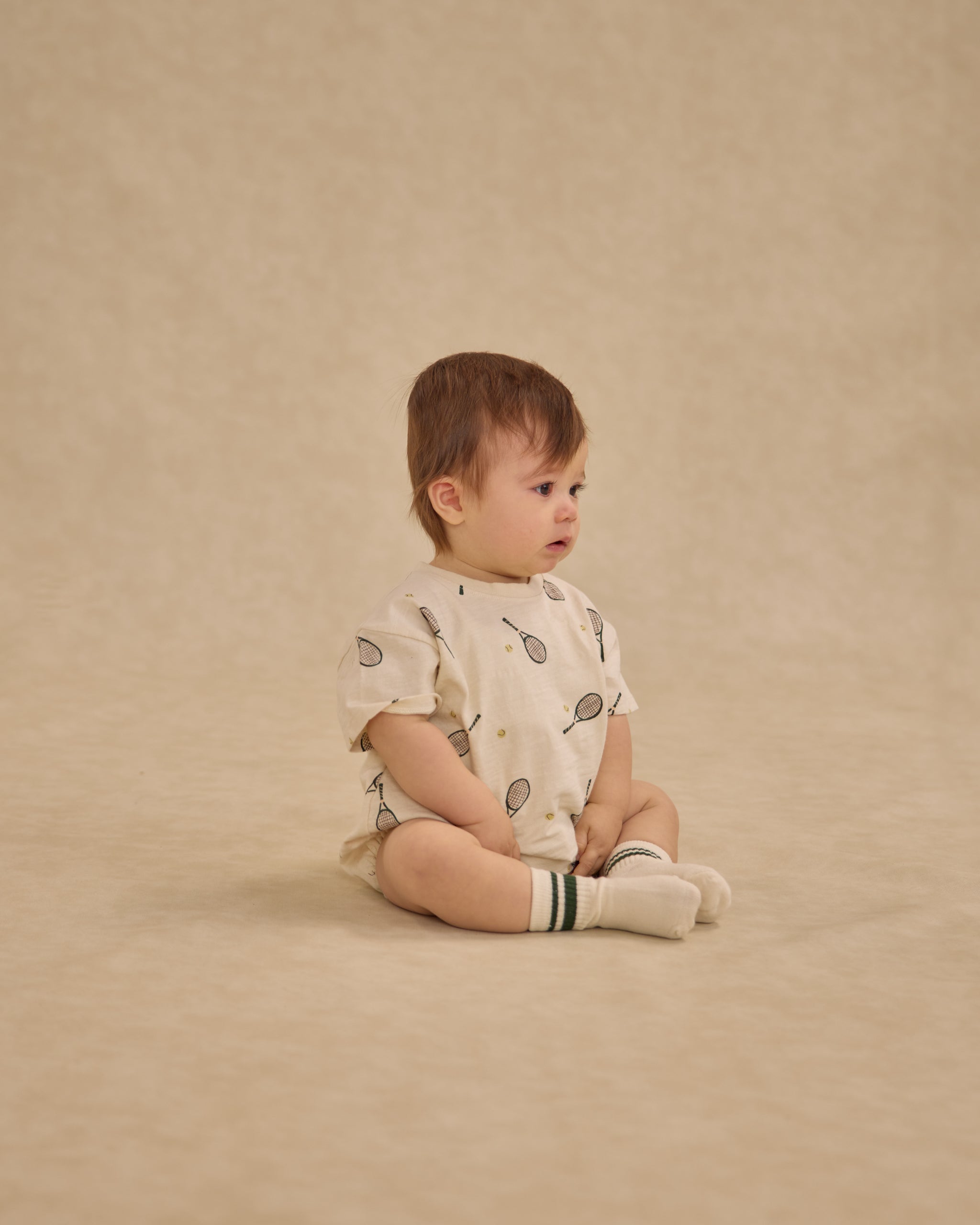 Stripe Socks, Set of 2 || Brown + Green Stripe - Rylee + Cru | Kids Clothes | Trendy Baby Clothes | Modern Infant Outfits |