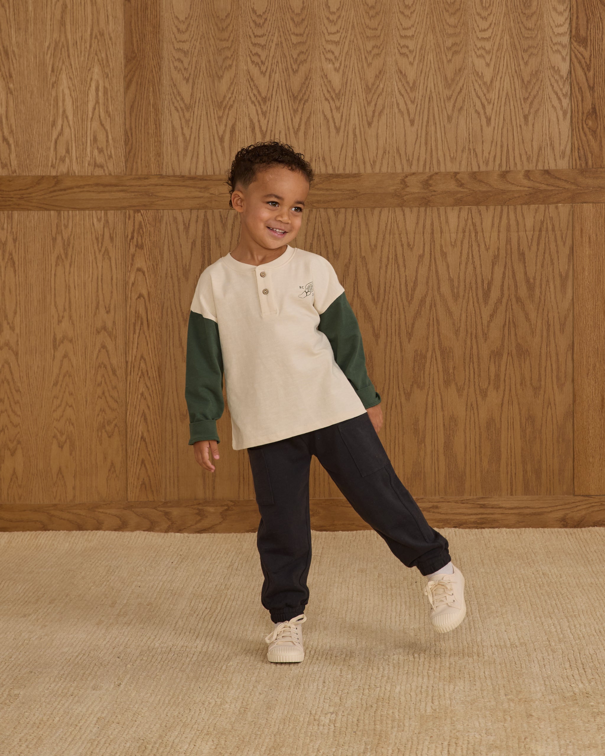 Relaxed Long Sleeve Henley || Chase Your Dreams - Rylee + Cru | Kids Clothes | Trendy Baby Clothes | Modern Infant Outfits |