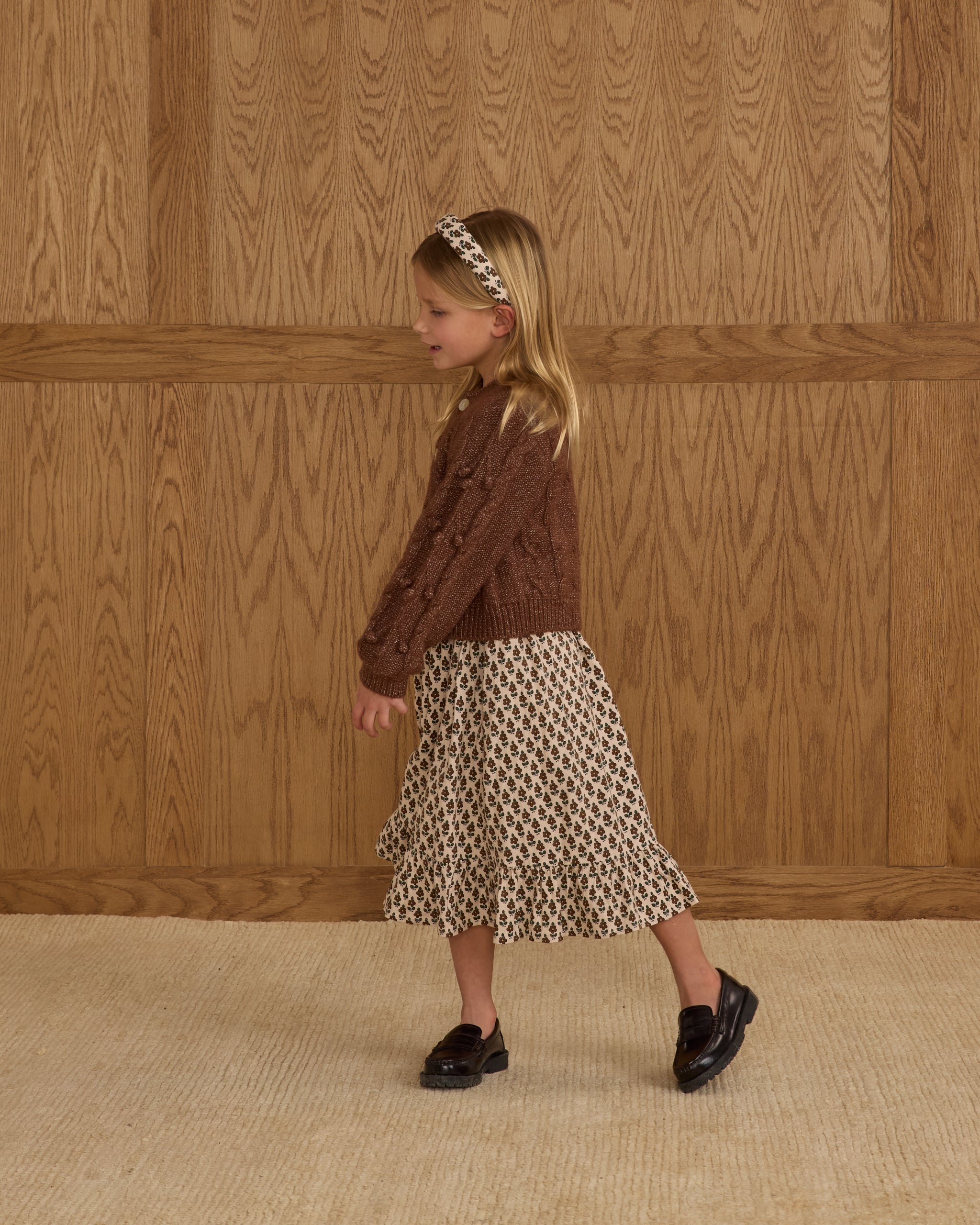 Bobble Cardigan || Brown - Rylee + Cru | Kids Clothes | Trendy Baby Clothes | Modern Infant Outfits |