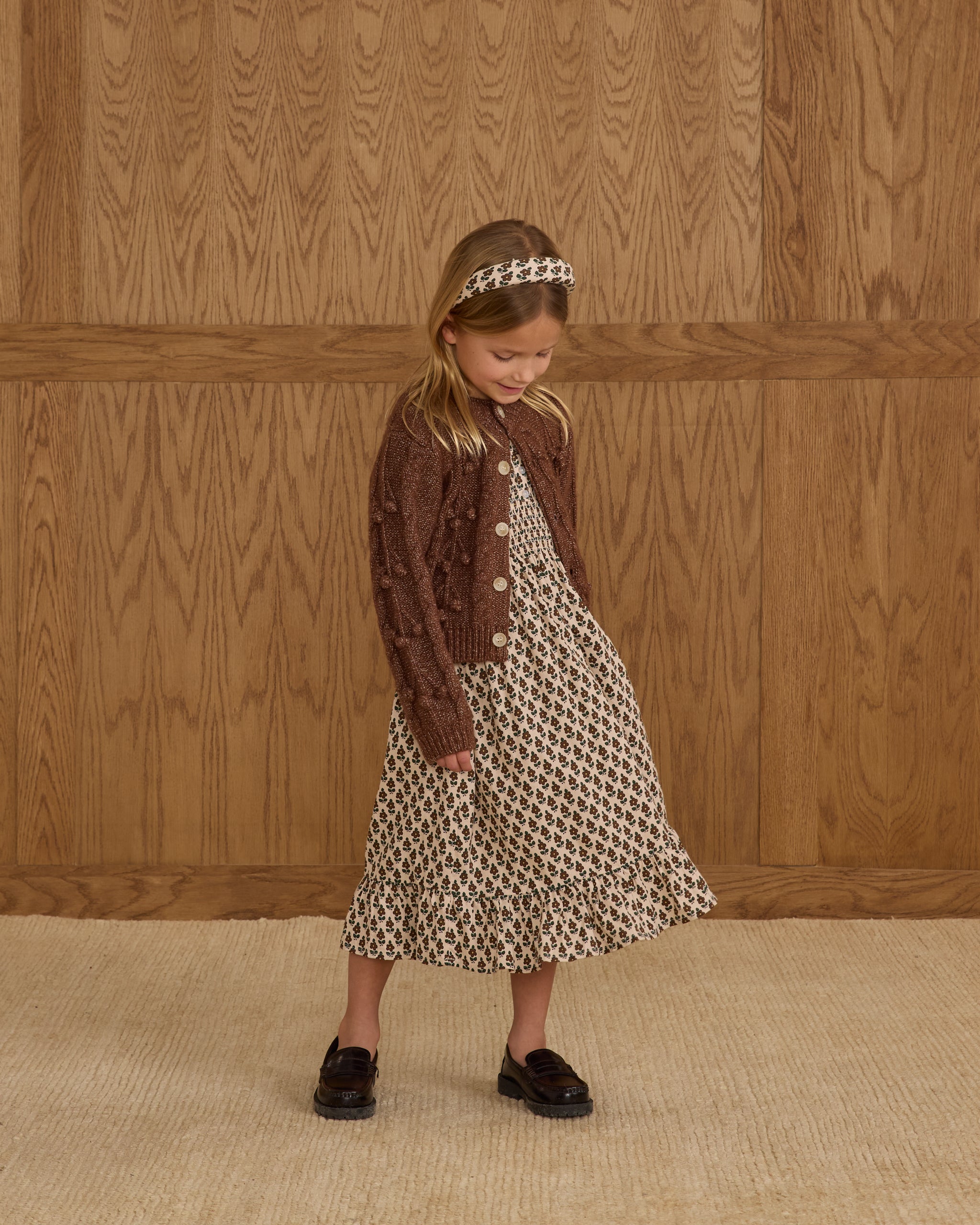 Bobble Cardigan || Brown - Rylee + Cru | Kids Clothes | Trendy Baby Clothes | Modern Infant Outfits |