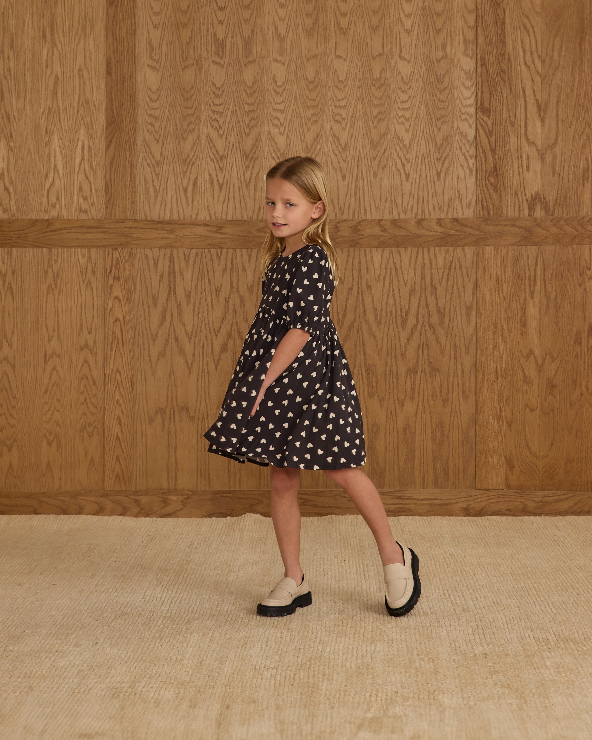Rose Dress || Hearts - Rylee + Cru | Kids Clothes | Trendy Baby Clothes | Modern Infant Outfits |