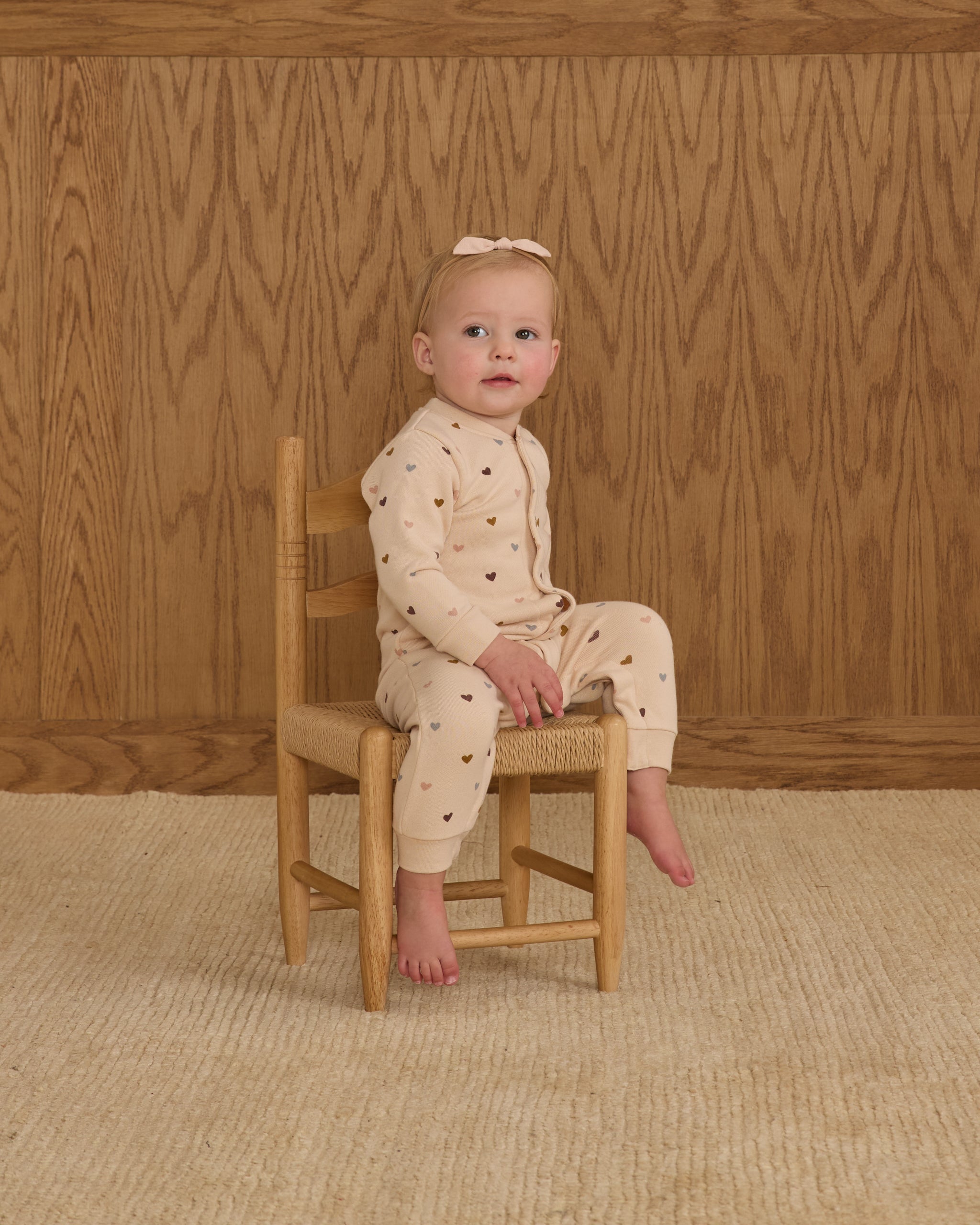 Button Down Jumpsuit || Hearts - Rylee + Cru | Kids Clothes | Trendy Baby Clothes | Modern Infant Outfits |