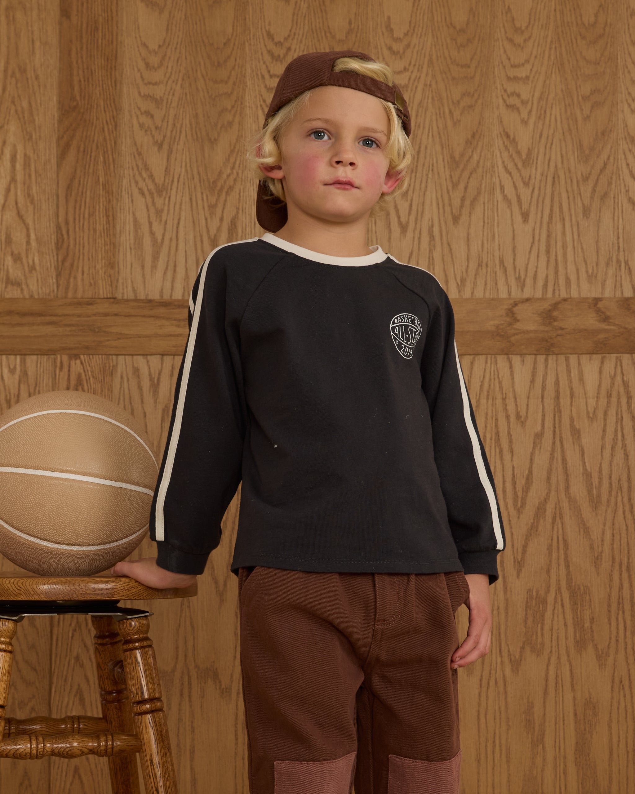 Jersey Long Sleeve Tee || Black - Rylee + Cru | Kids Clothes | Trendy Baby Clothes | Modern Infant Outfits |