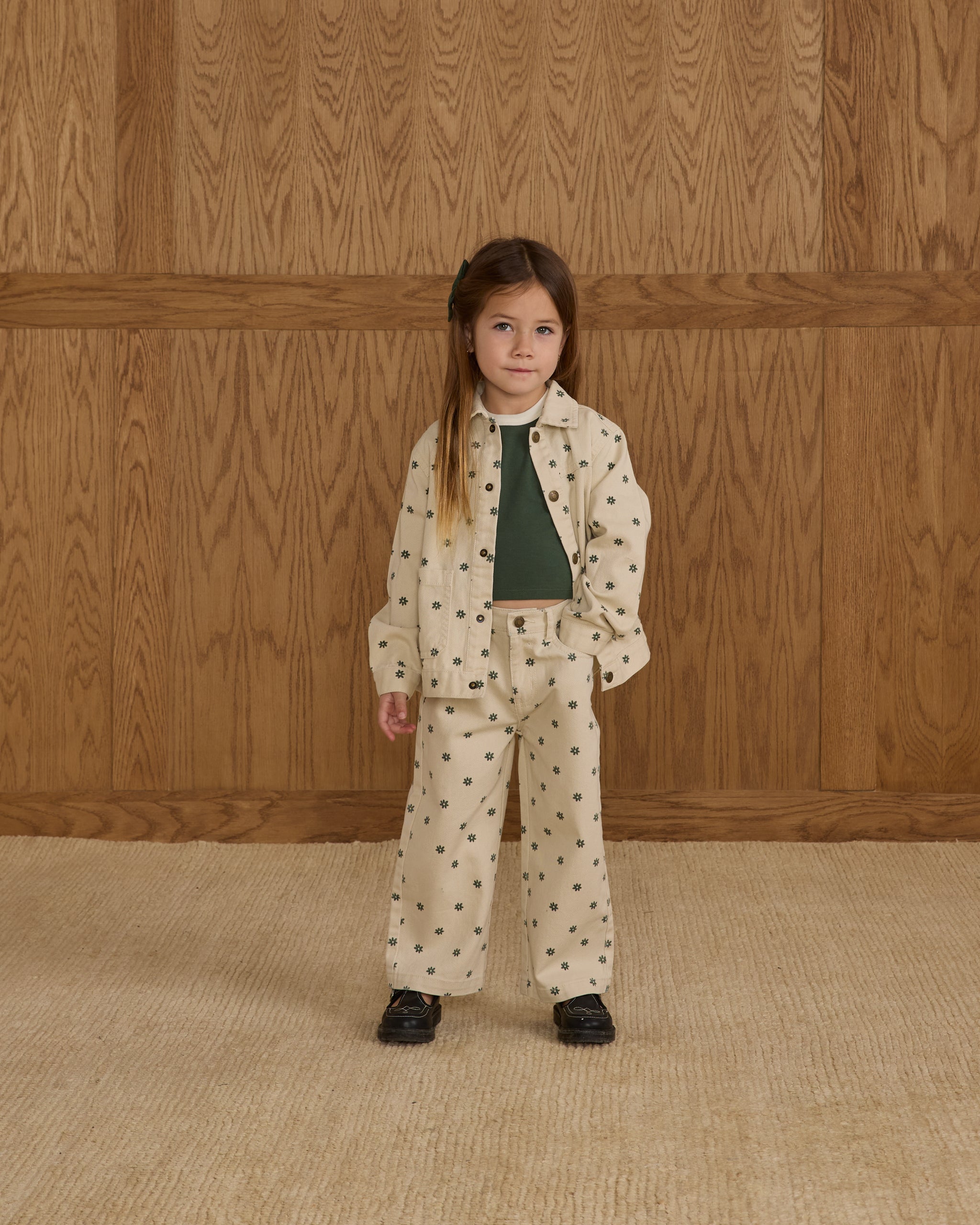 Straight Leg Pant || Mini Daisy - Rylee + Cru | Kids Clothes | Trendy Baby Clothes | Modern Infant Outfits |