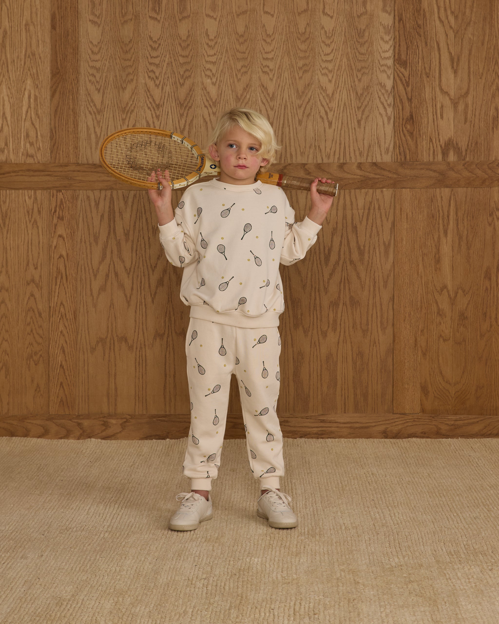 Relaxed Sweatshirt || Tennis - Rylee + Cru | Kids Clothes | Trendy Baby Clothes | Modern Infant Outfits |