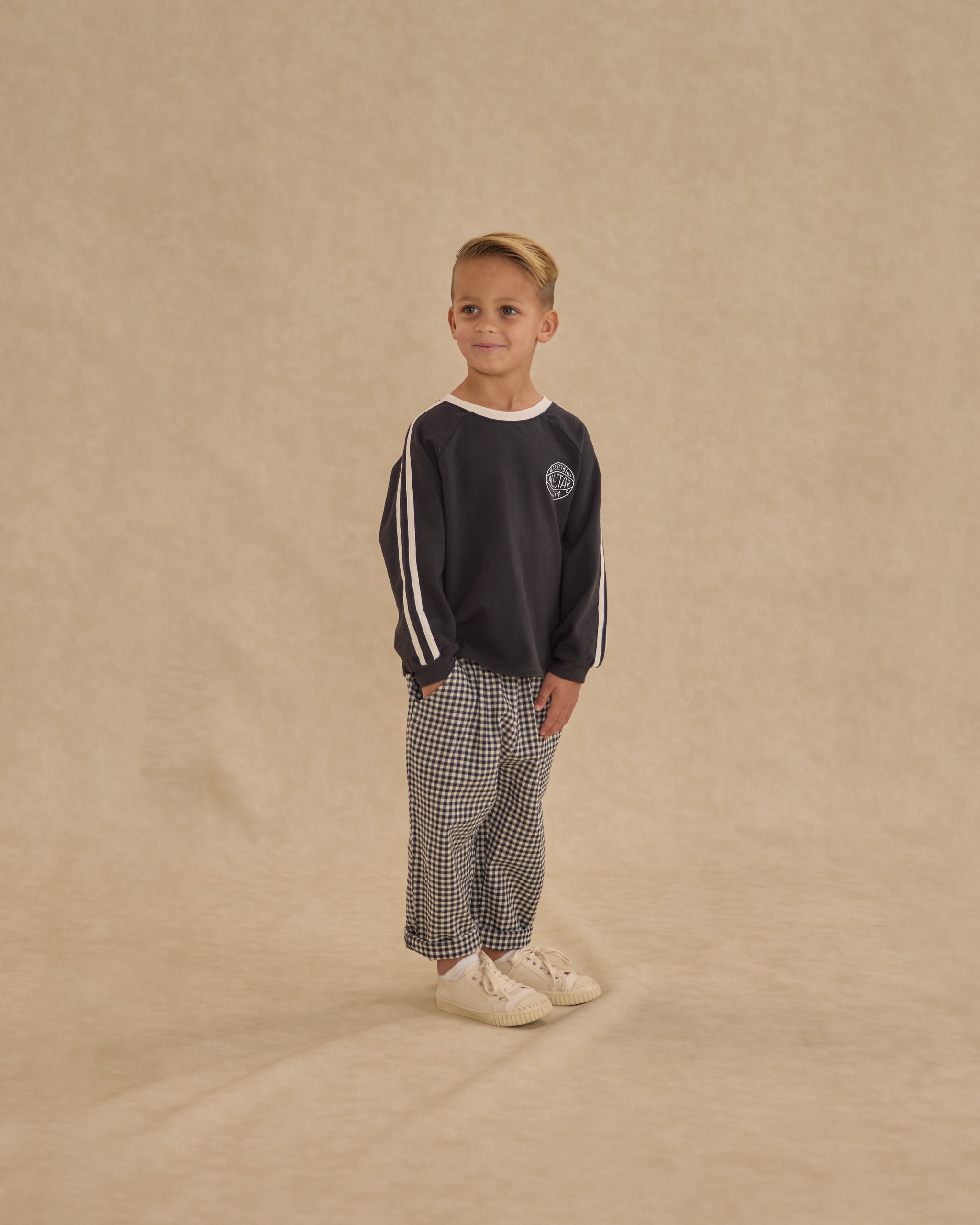 Jersey Long Sleeve Tee || Black - Rylee + Cru | Kids Clothes | Trendy Baby Clothes | Modern Infant Outfits |