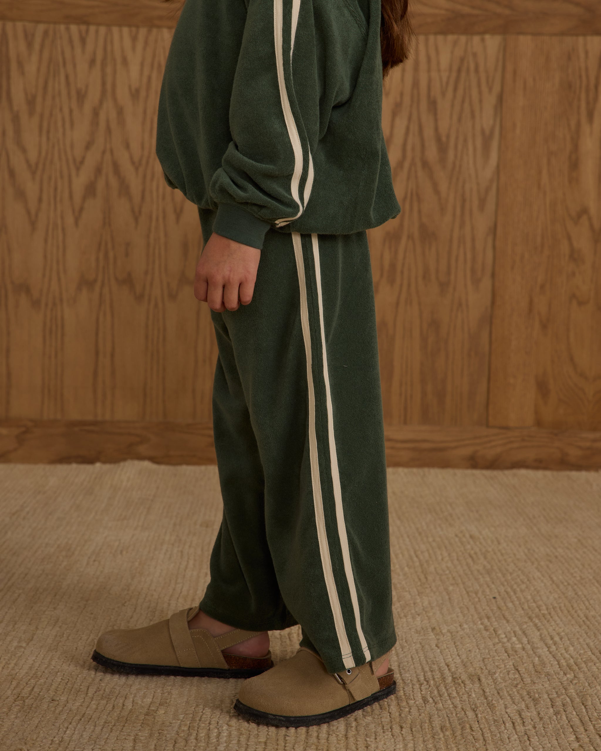Track Pant || Green - Rylee + Cru | Kids Clothes | Trendy Baby Clothes | Modern Infant Outfits |
