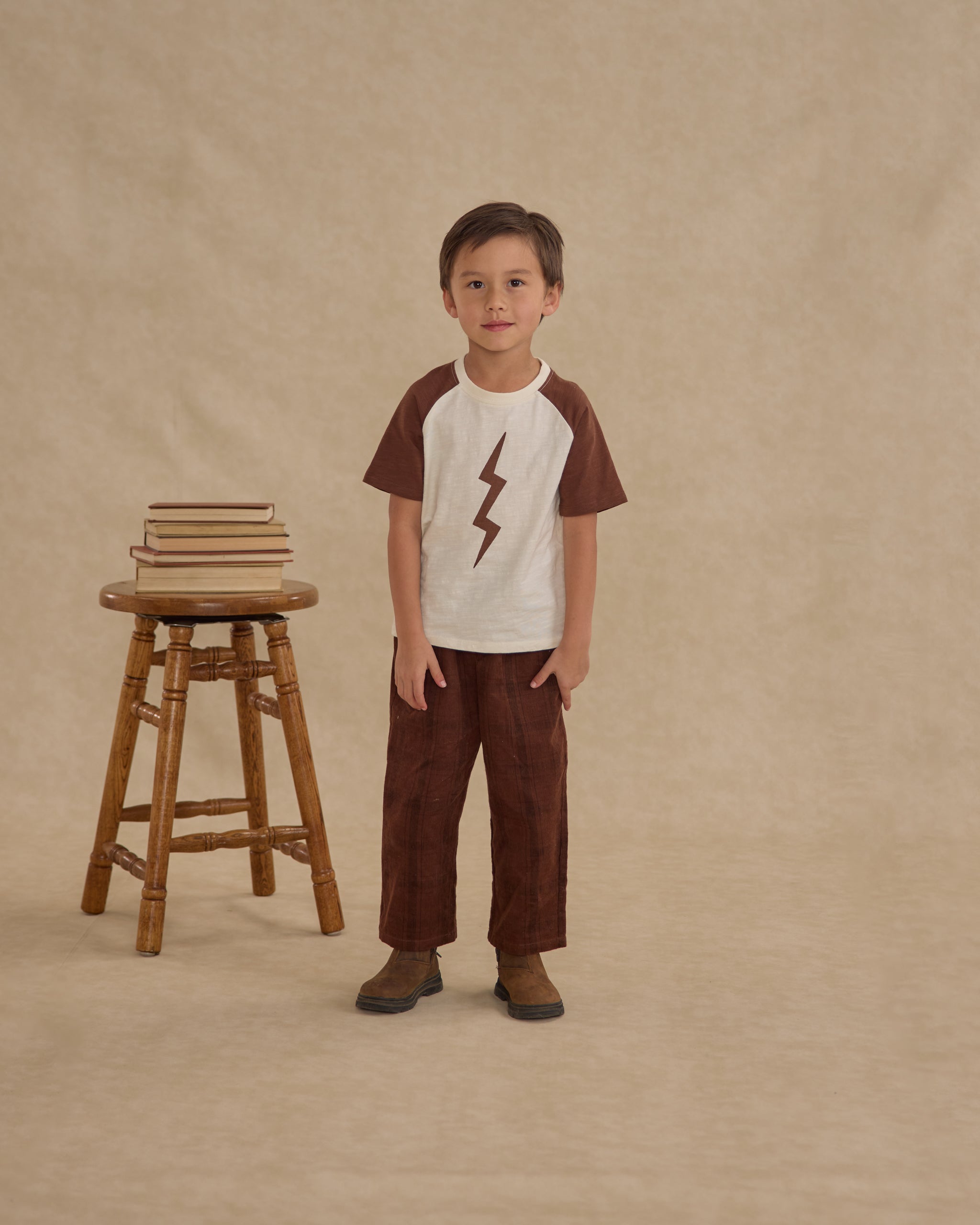 Corduroy Baggy Pant || Brown Plaid - Rylee + Cru | Kids Clothes | Trendy Baby Clothes | Modern Infant Outfits |